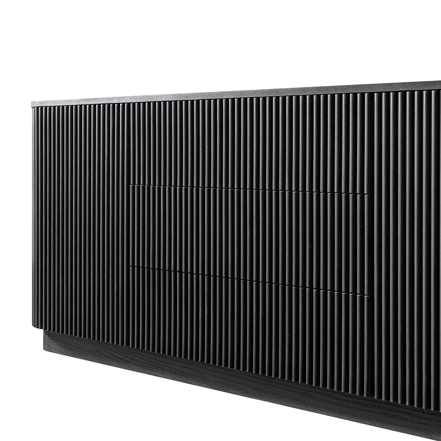 Maru Large 2-Door Sideboard with Drawers, Black - Image 15