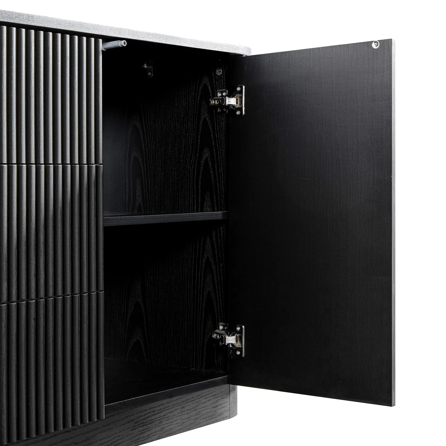 Maru Large 2-Door Sideboard with Drawers, Black - Image 17