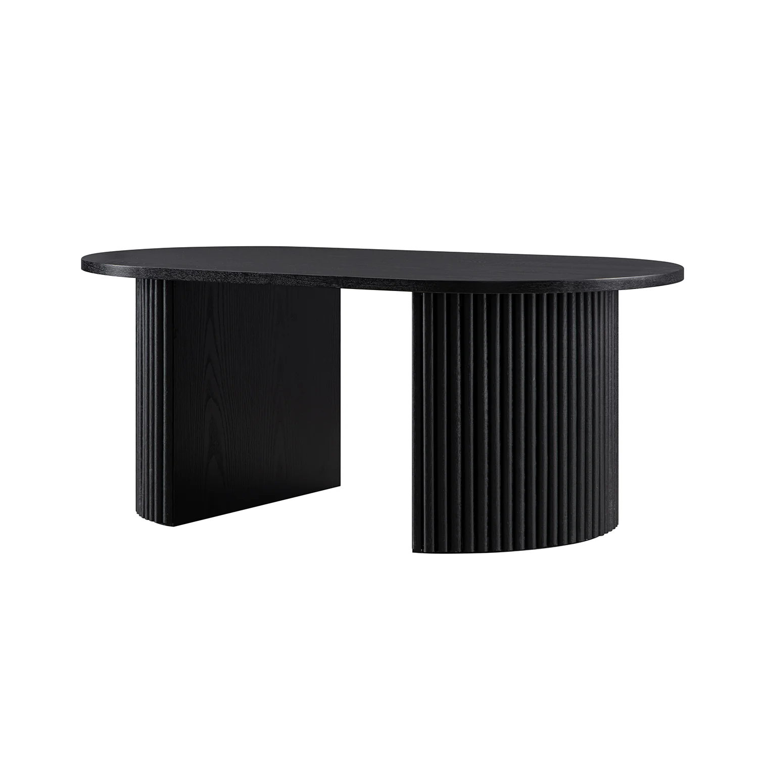 Maru Oval Coffee Table, Black - Image 4
