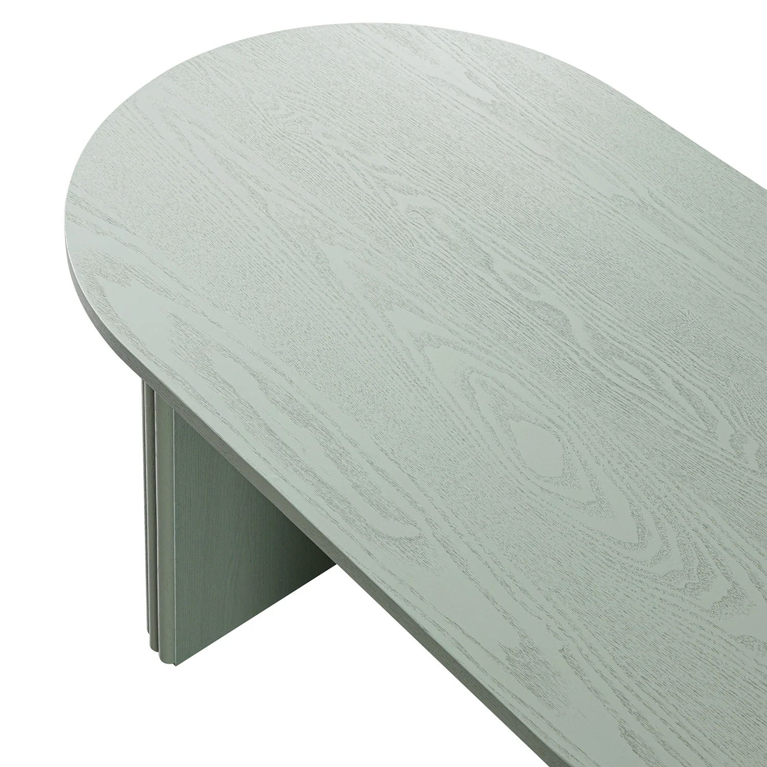 Maru Oval Coffee Table, Sage Green - Image 12