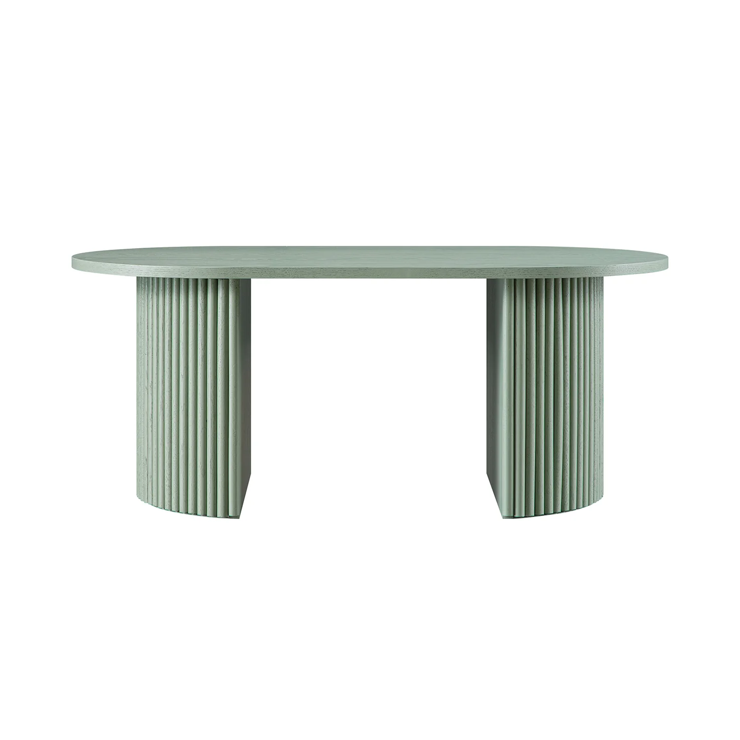 Maru Oval Coffee Table, Sage Green - Image 6