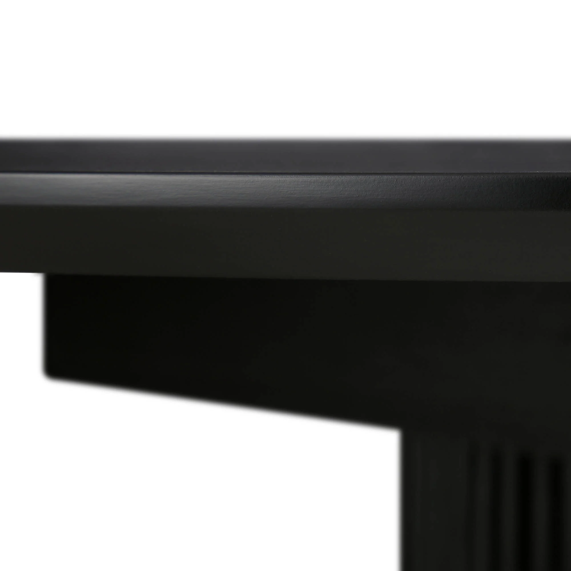 Maru Round 4-6 Seater Extending Oak Pedestal Dining Table, Black - Image 11