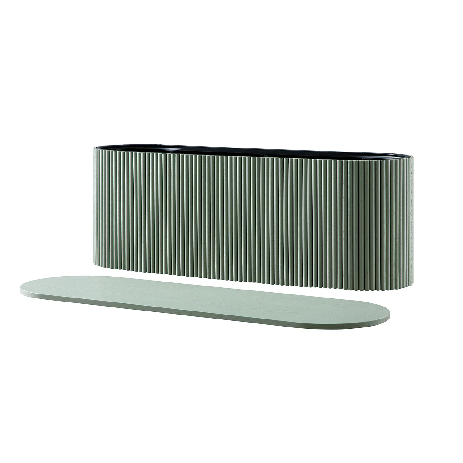 Maru Storage Ottoman Bench, Sage Green - Image 4