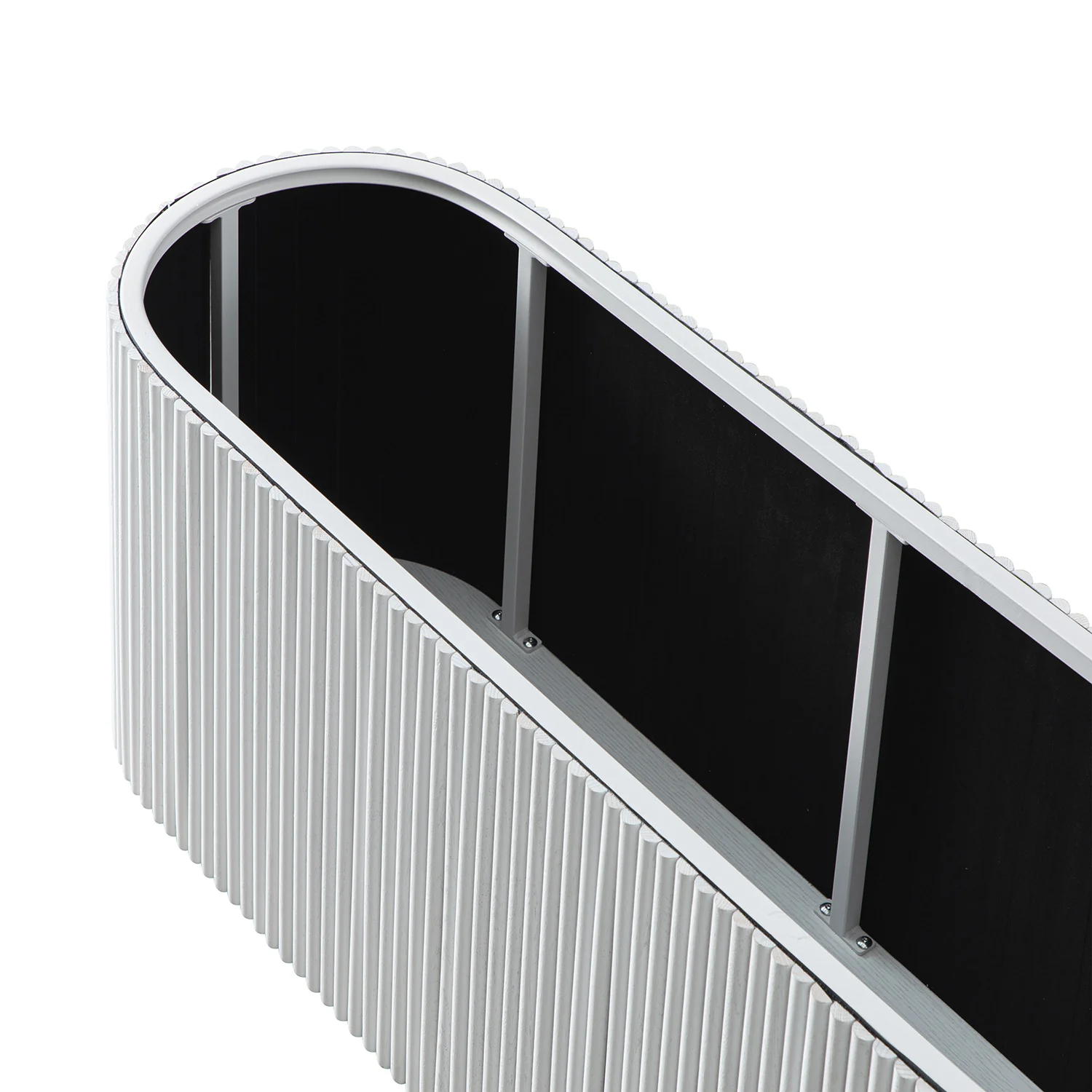 Maru Storage Ottoman Bench, Washed White - Image 8