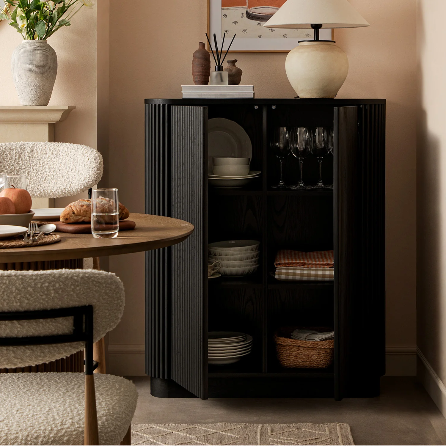 Maru Tall Cabinet, Black - Image 3