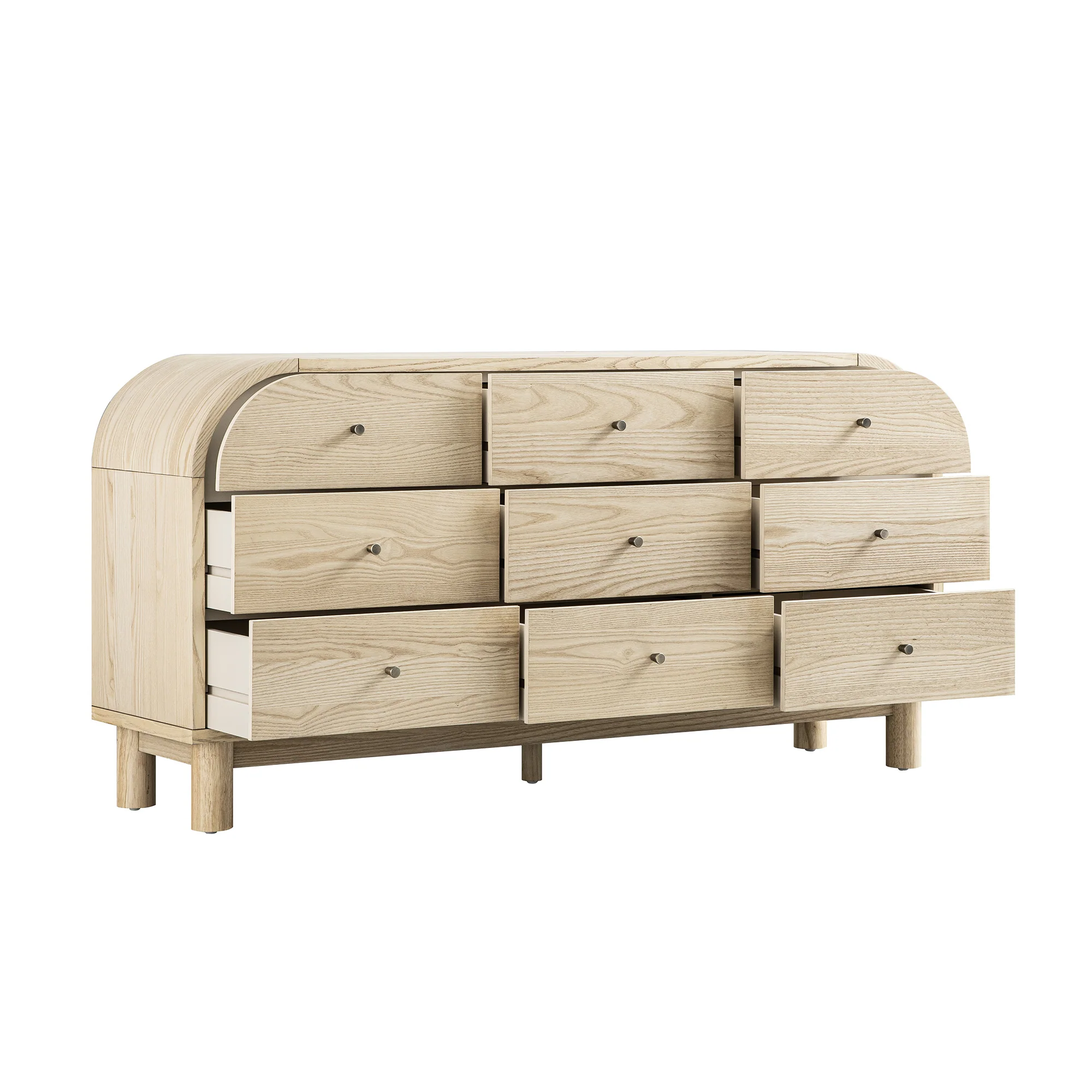 Maude 9 Drawer Chest, Natural Ash - Image 10
