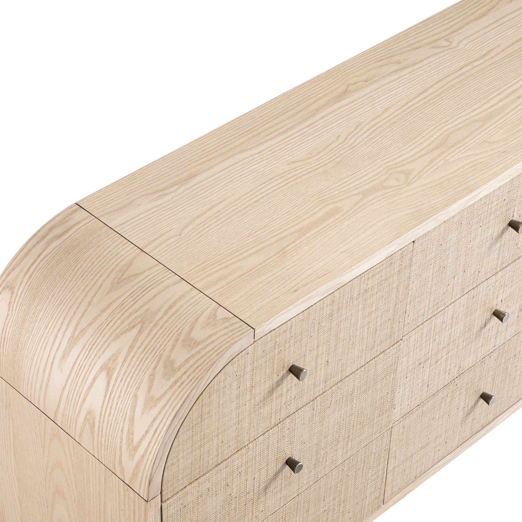 Maude 9 Drawer Chest, Natural Ash with Raffia - Image 9