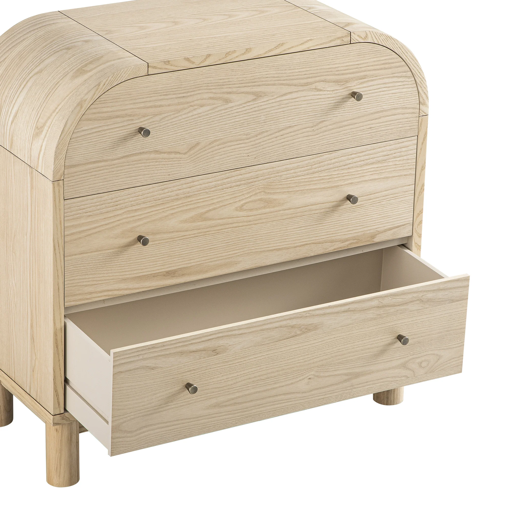 Maude Chest of 3 Drawers, Natural Ash - Image 14
