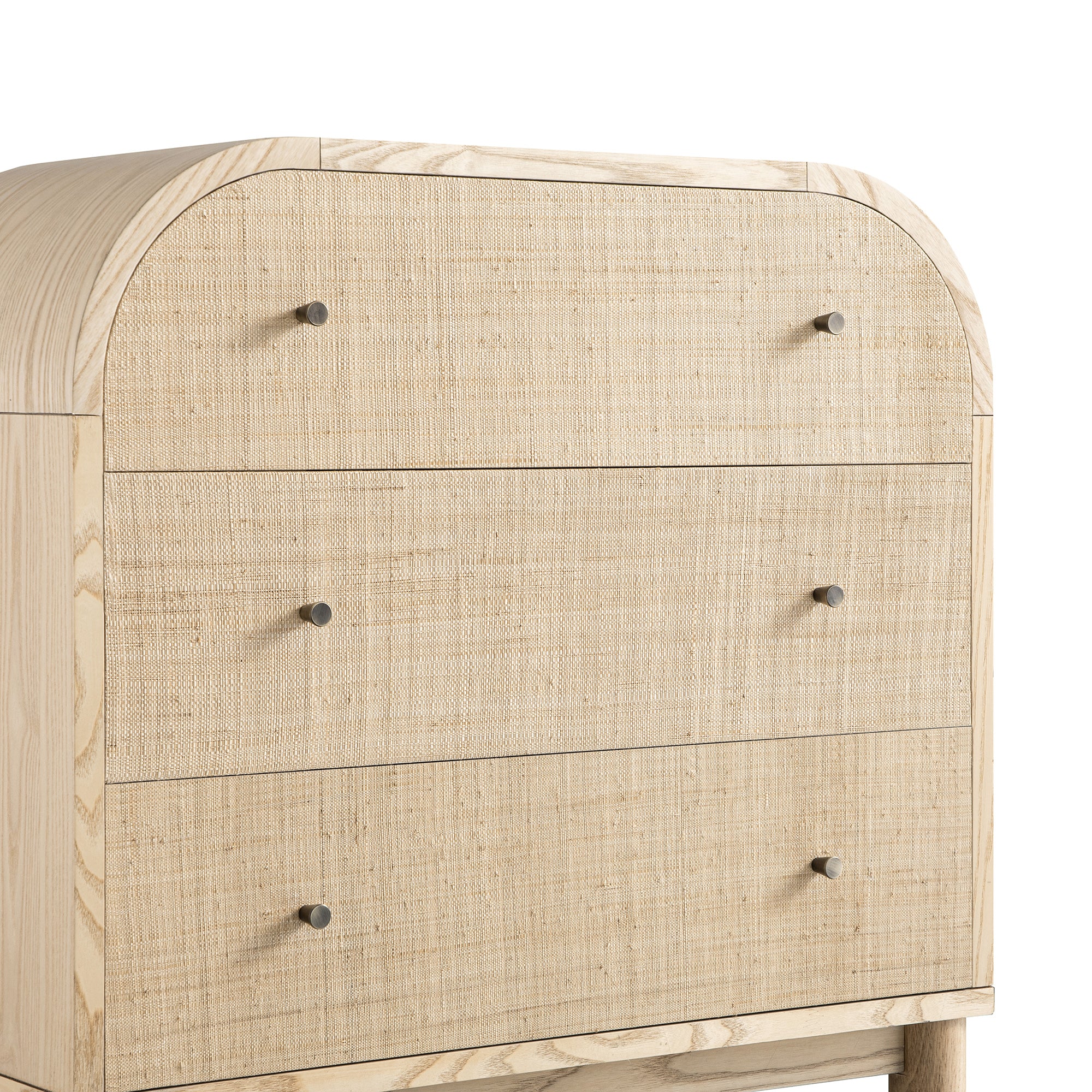Maude Chest of 3 Drawers, Natural Ash with Raffia - Image 13