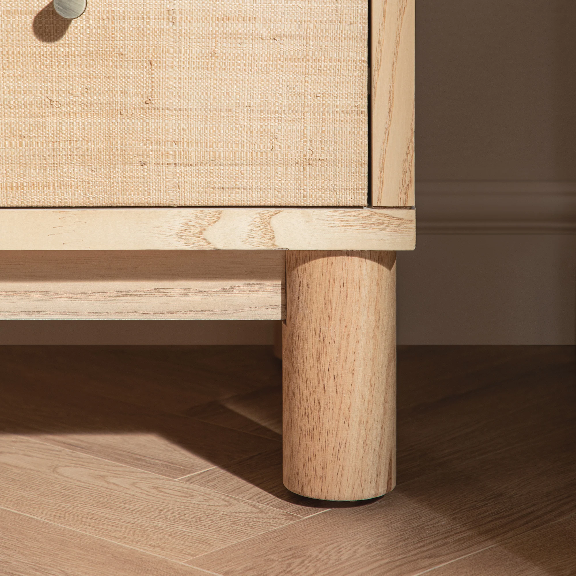 Maude Chest of 3 Drawers, Natural Ash with Raffia - Image 6