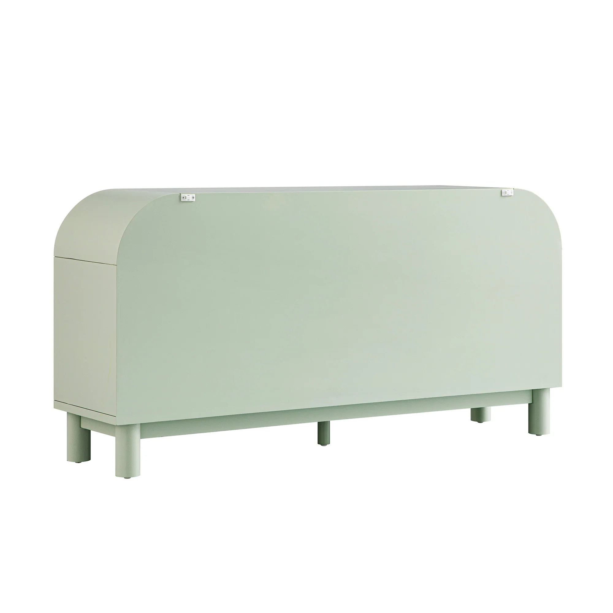 Maude Chest of 6 Drawers, Muted Pistachio Ash with Raffia - Image 12