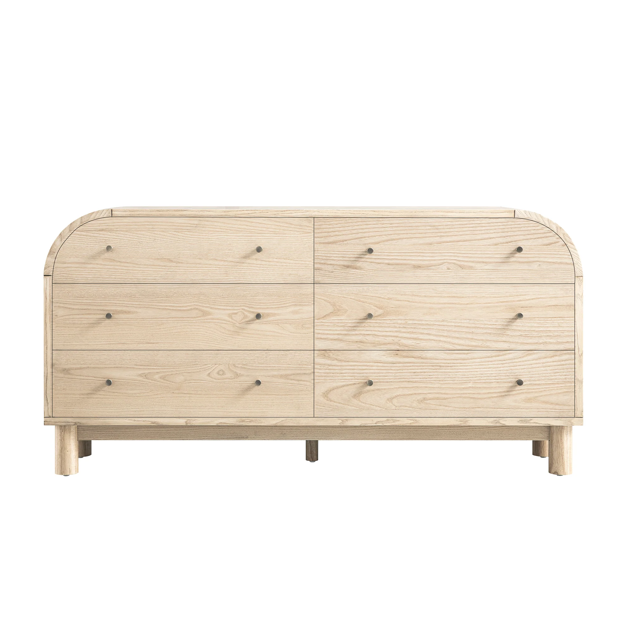 Maude Chest of 6 Drawers, Natural Ash - Image 6
