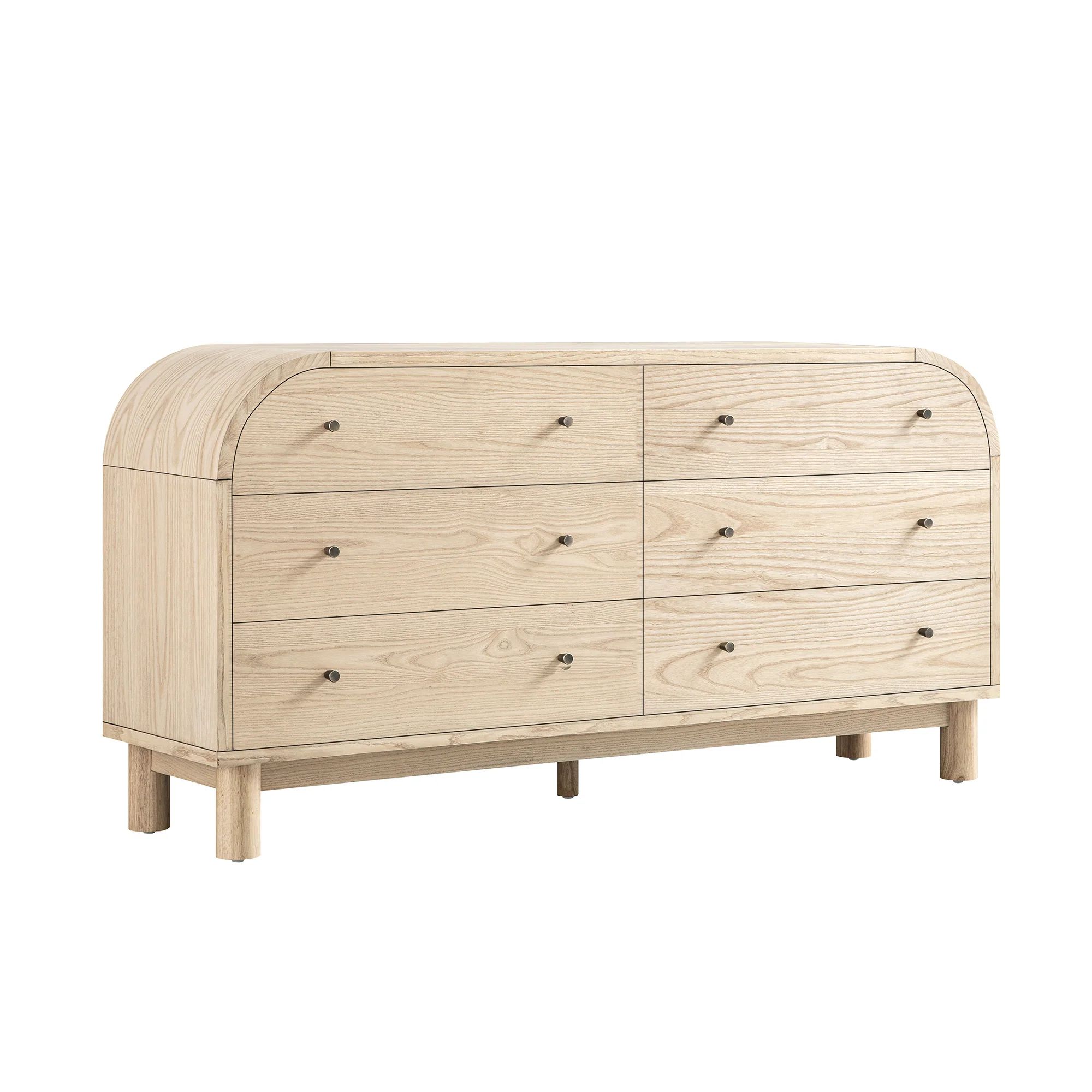Maude Chest of 6 Drawers, Natural Ash - Image 7