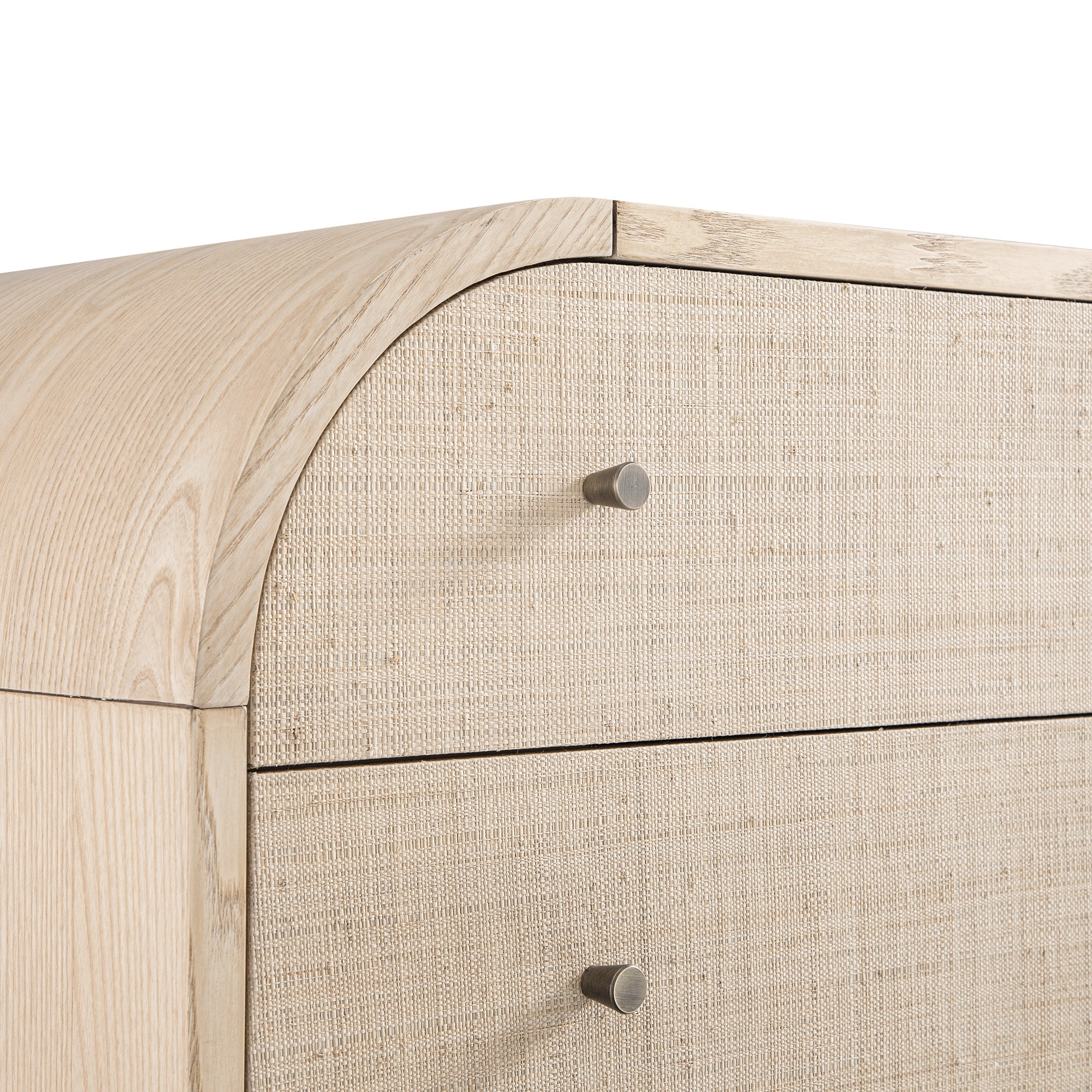 Maude Chest of 6 Drawers, Natural Ash with Raffia - Image 9