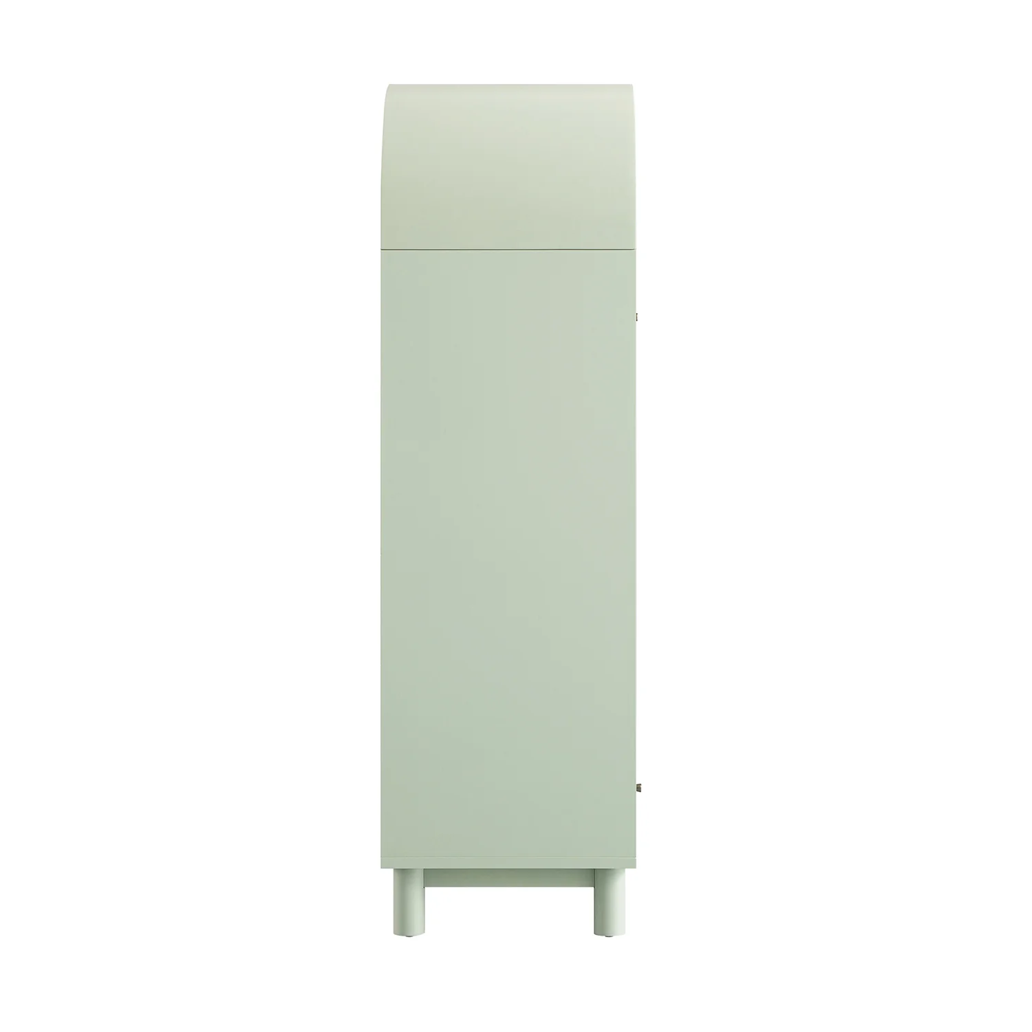 Maude Double Wardrobe, Muted Pistachio Ash with Raffia - Image 12