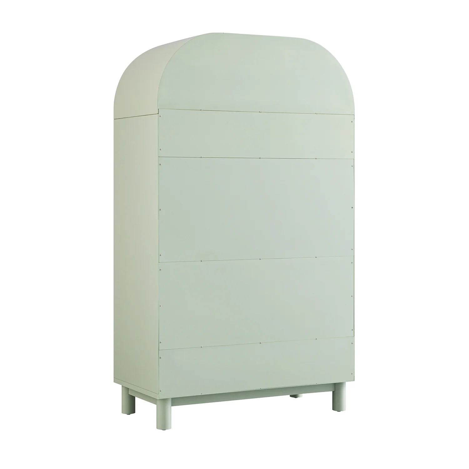 Maude Double Wardrobe, Muted Pistachio Ash with Raffia - Image 13