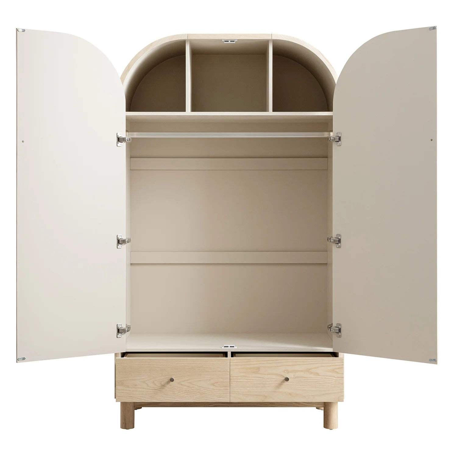 Maude Double Wardrobe, Natural Ash - Image 4