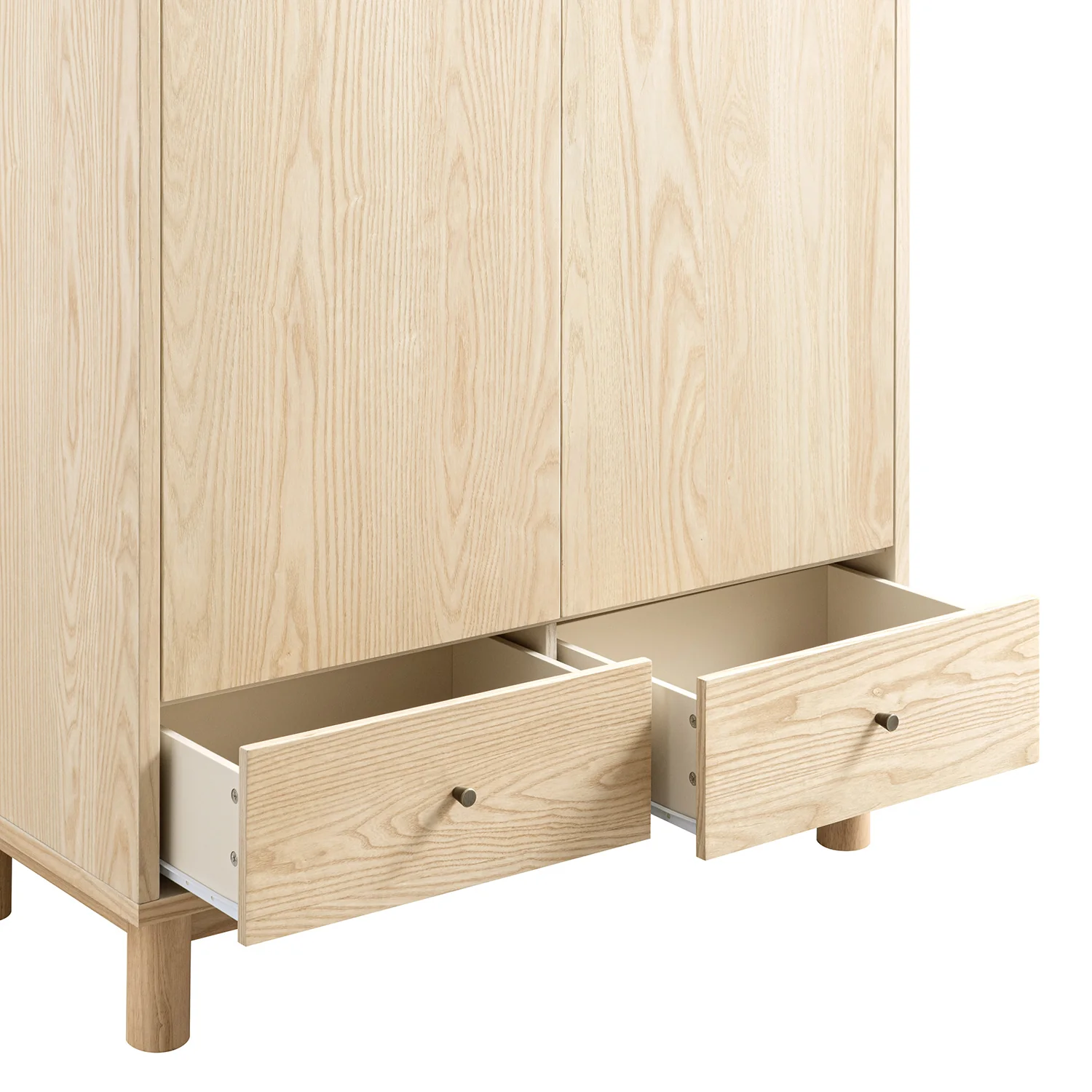 Maude Double Wardrobe, Natural Ash - Image 9