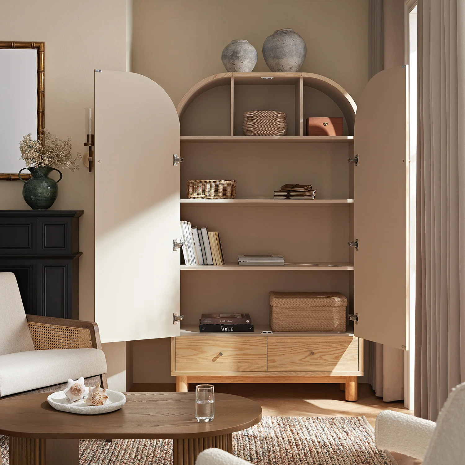 Maude Large Storage Cabinet, Natural Ash - Image 3