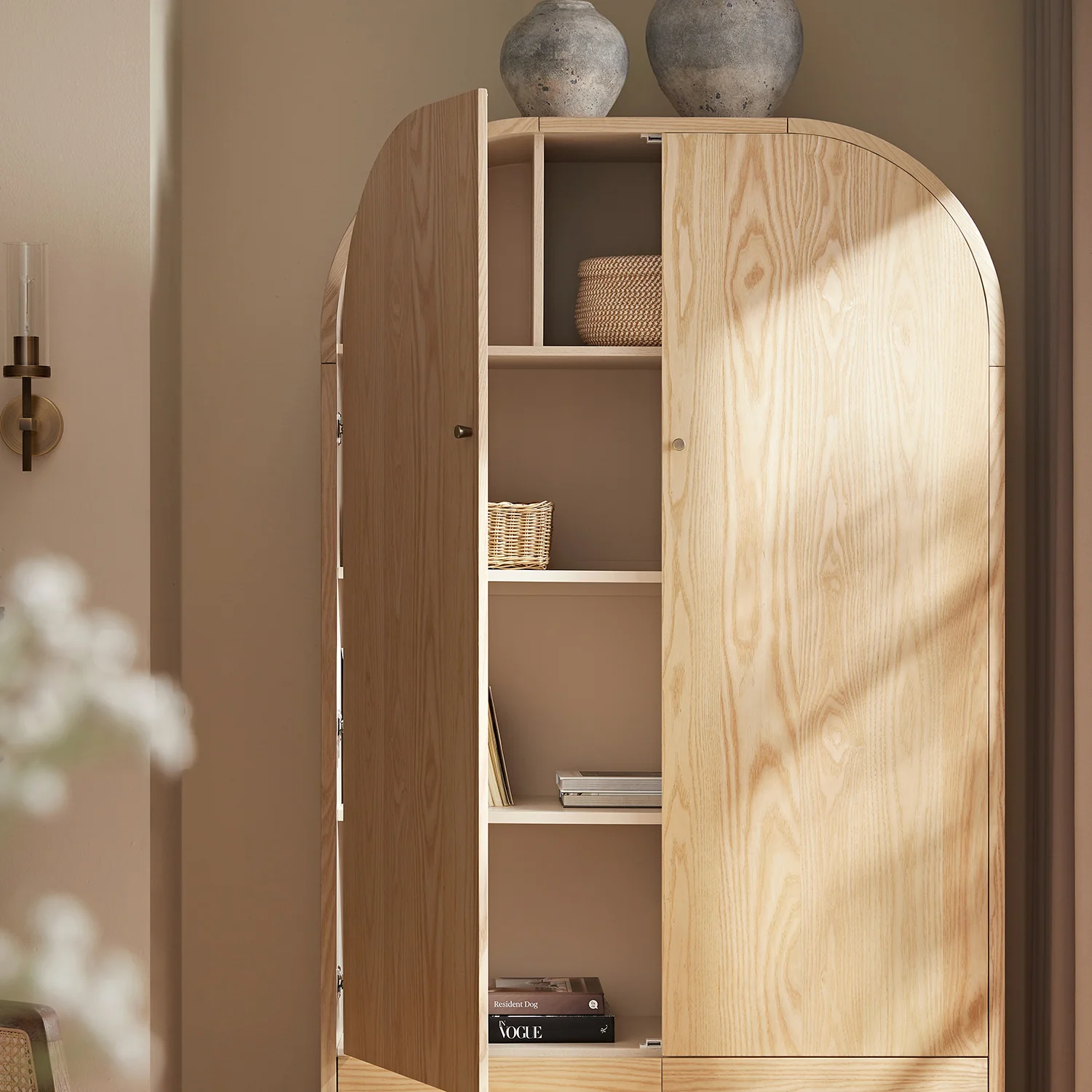 Maude Large Storage Cabinet, Natural Ash - Image 4