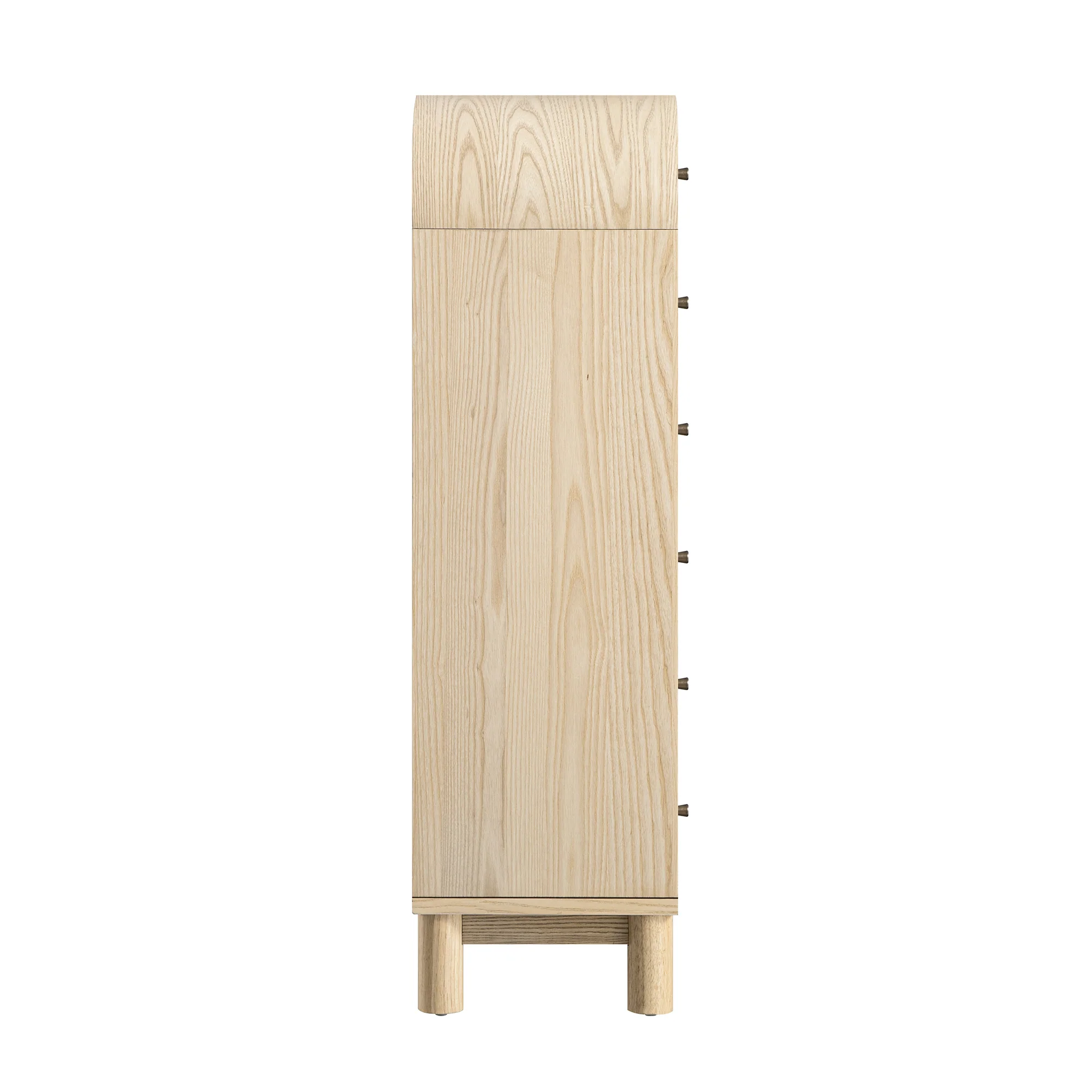 Maude Tall Chest, Natural Ash with Raffia - Image 11