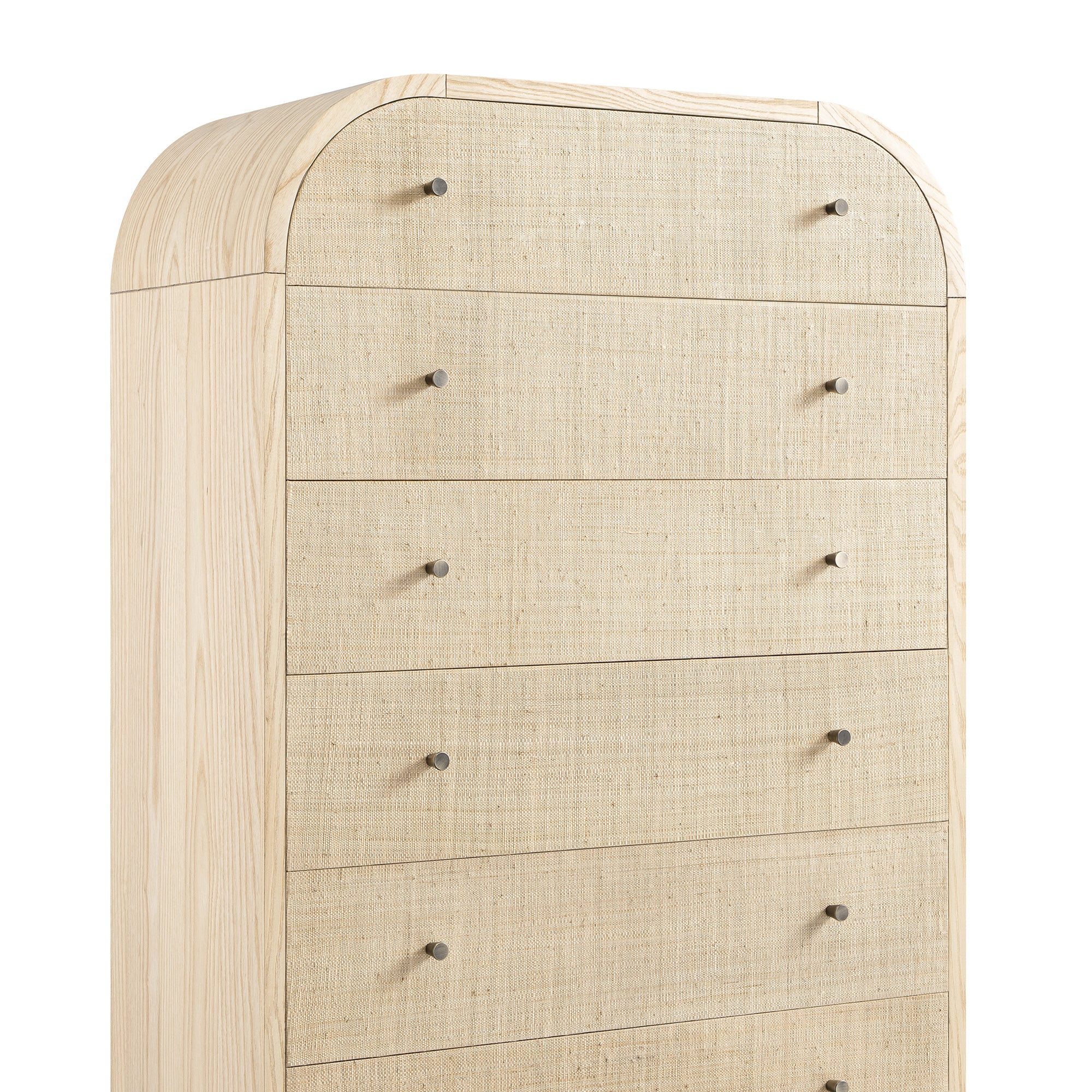 Maude Tall Chest, Natural Ash with Raffia - Image 13