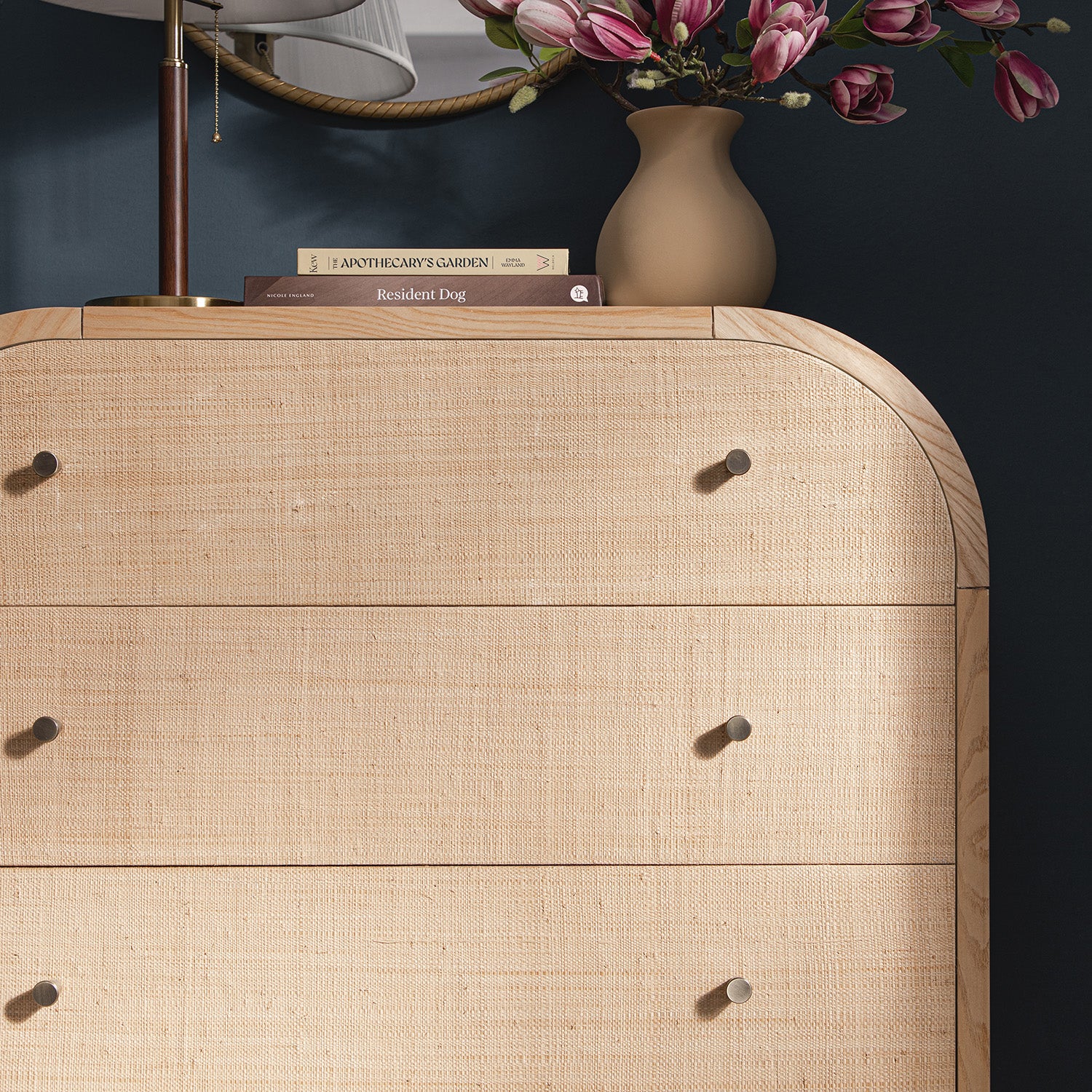 Maude Tall Chest, Natural Ash with Raffia - Image 4