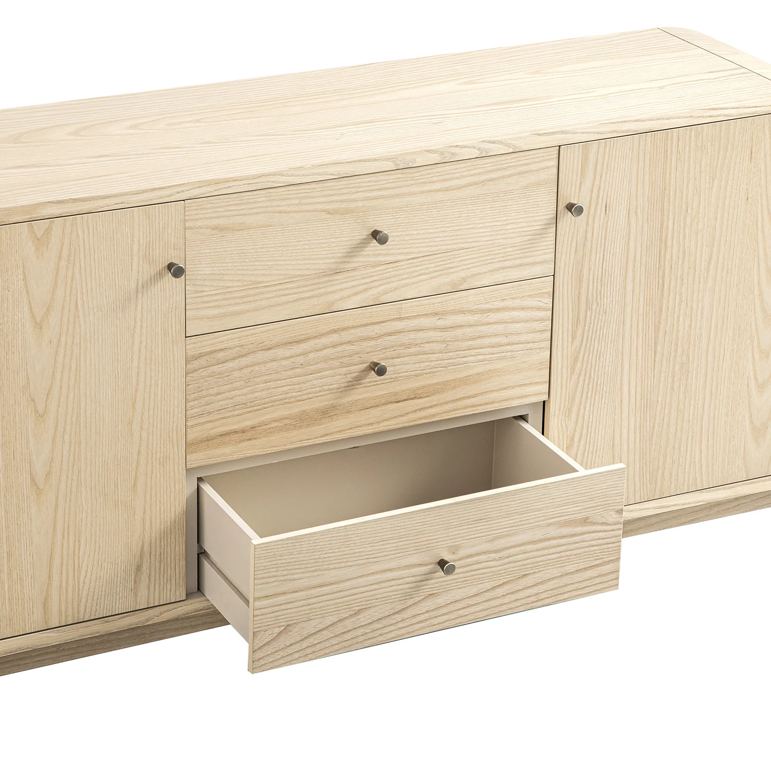 Maude Wide 3-Drawer Sideboard, Natural Ash - Image 7