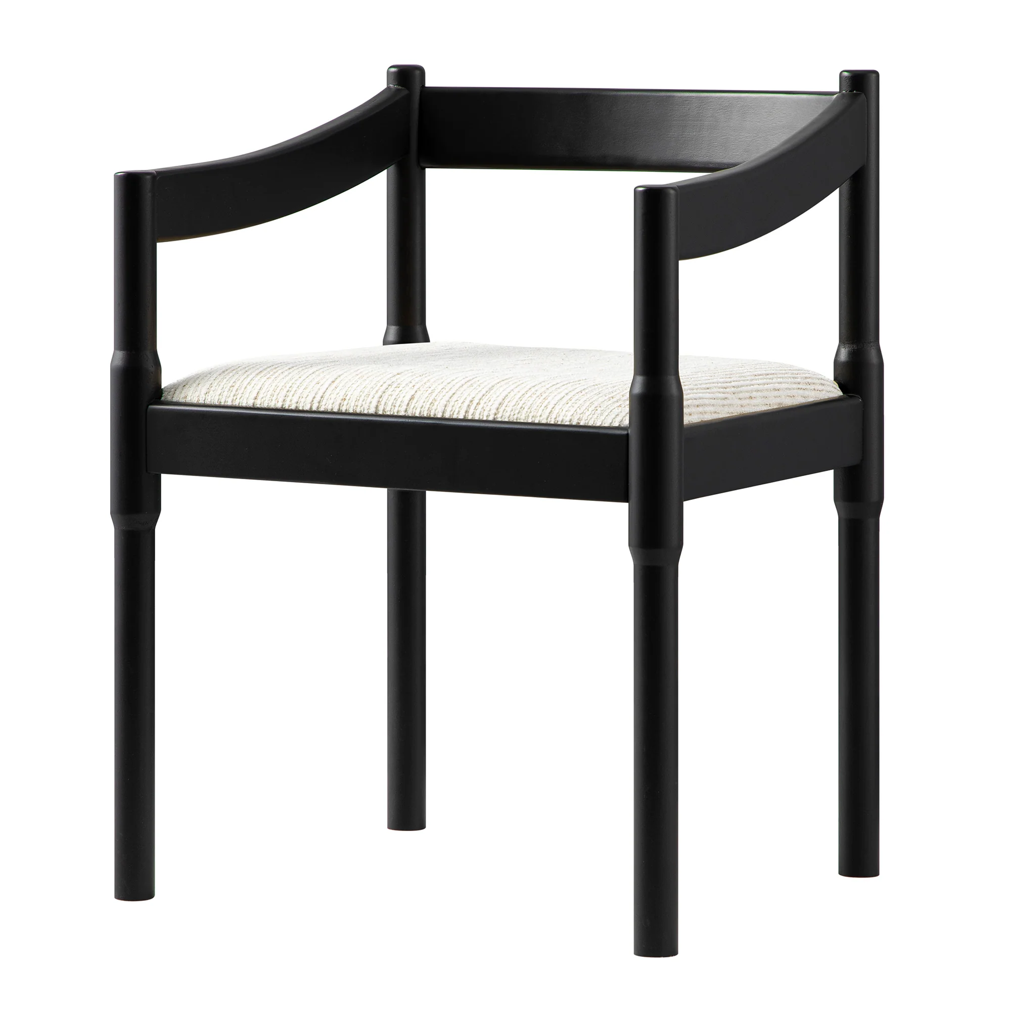 Minley 2-in-1 Carver Chair, Black Matte - Image 11