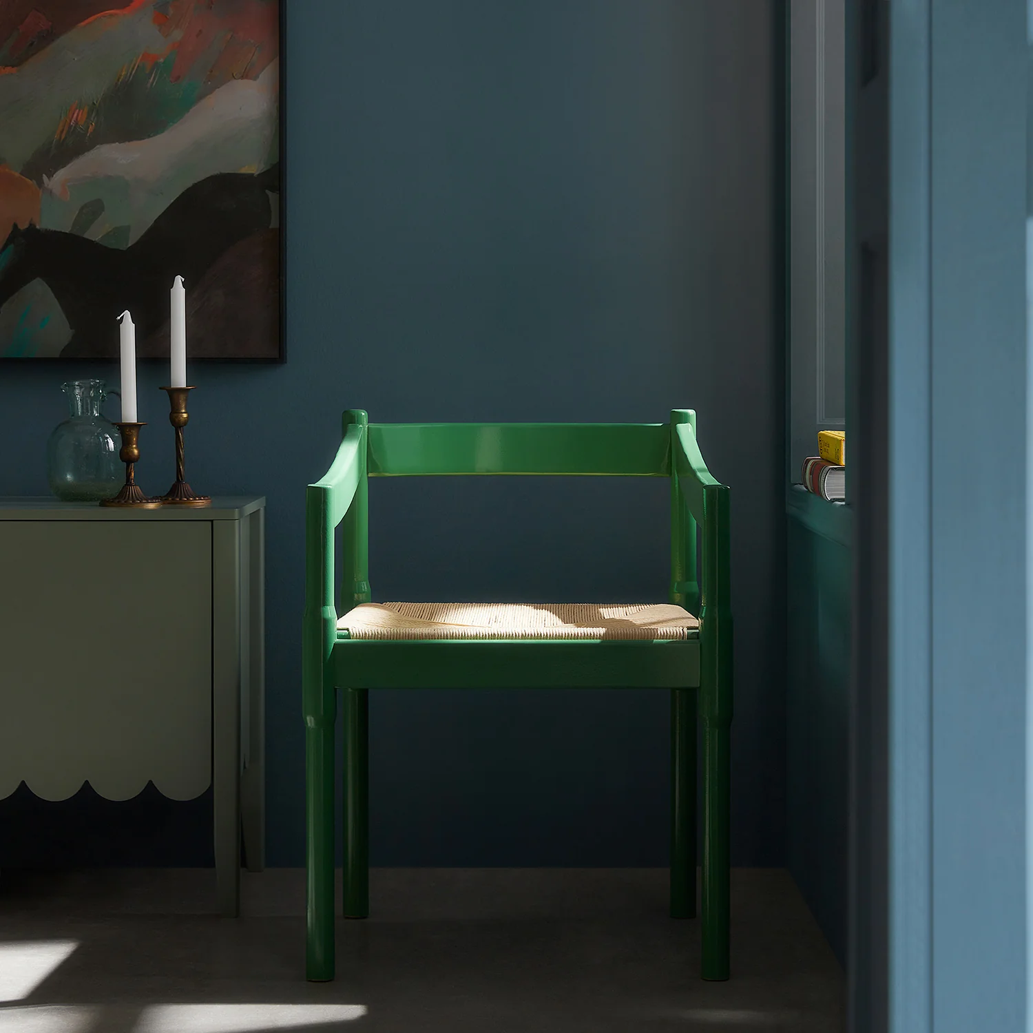Minley 2-in-1 Carver Chair, Palm Green High Gloss - Image 3