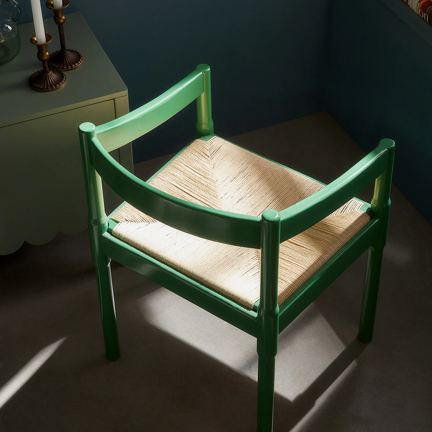 Minley 2-in-1 Carver Chair, Palm Green High Gloss - Image 5