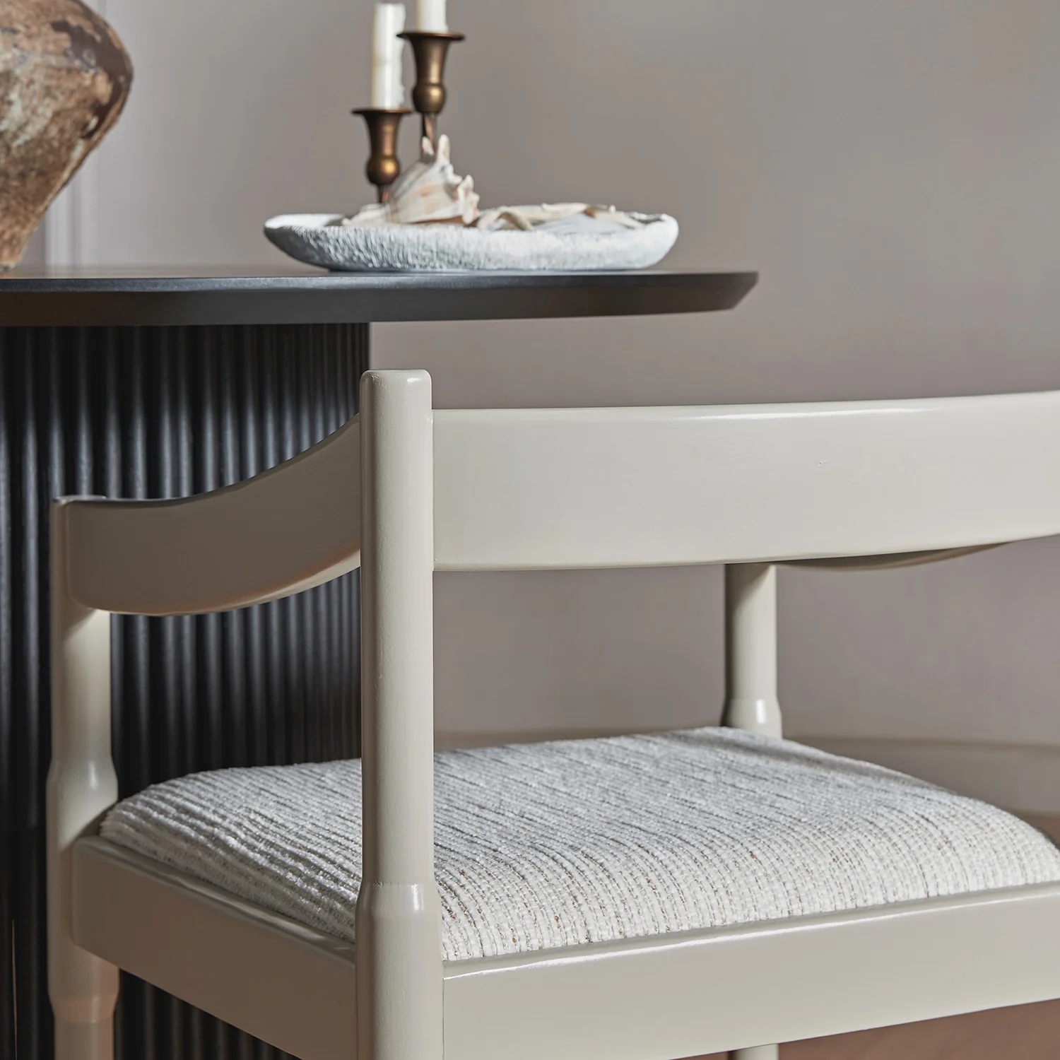 Minley 2-in-1 Carver Chair, Light Taupe High Gloss - Image 5