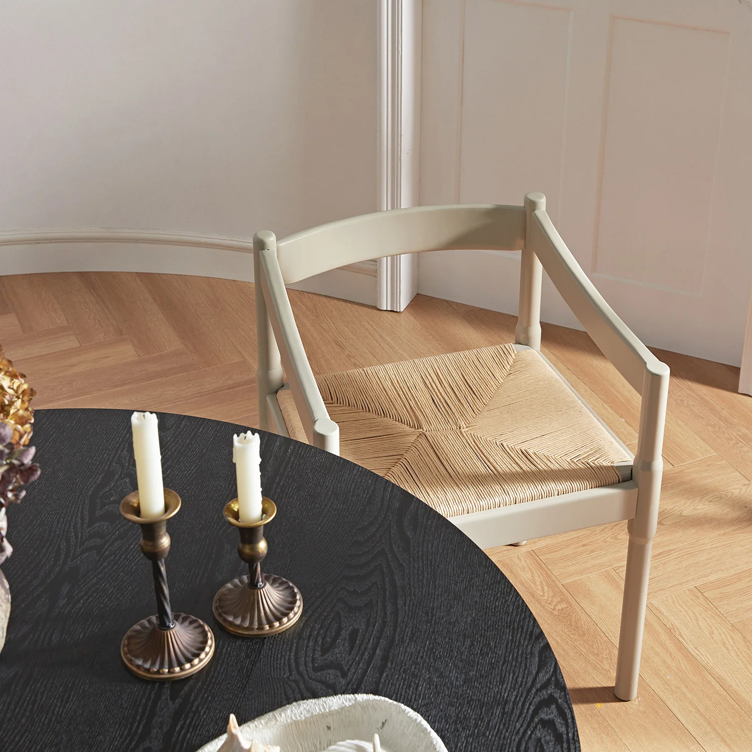 Minley 2-in-1 Carver Chair, Light Taupe High Gloss - Image 6