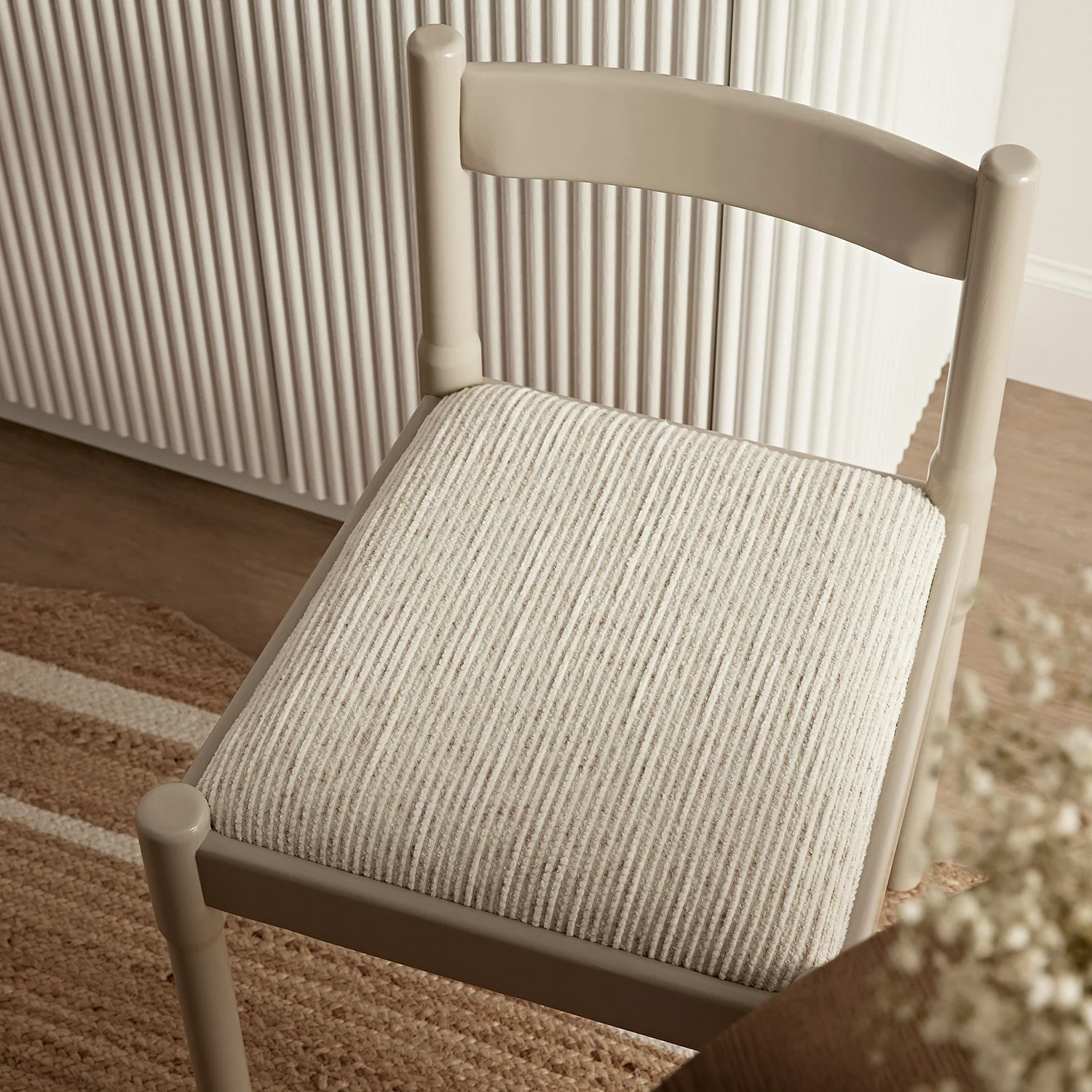 Minley 2-in-1 Dining Chair, Light Taupe High Gloss - Image 3