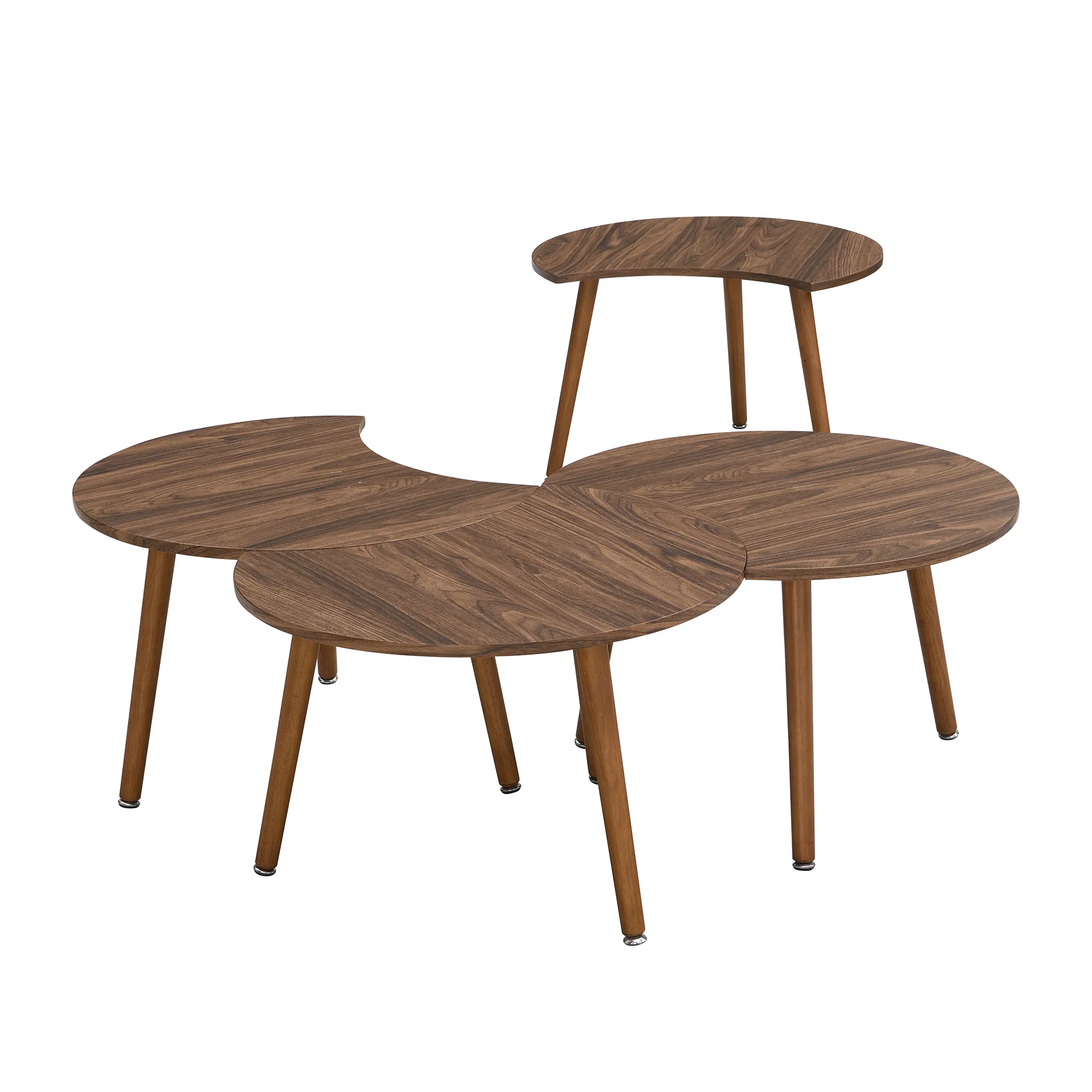 Monza 4-in-1 Walnut Effect Coffee Table - Image 10