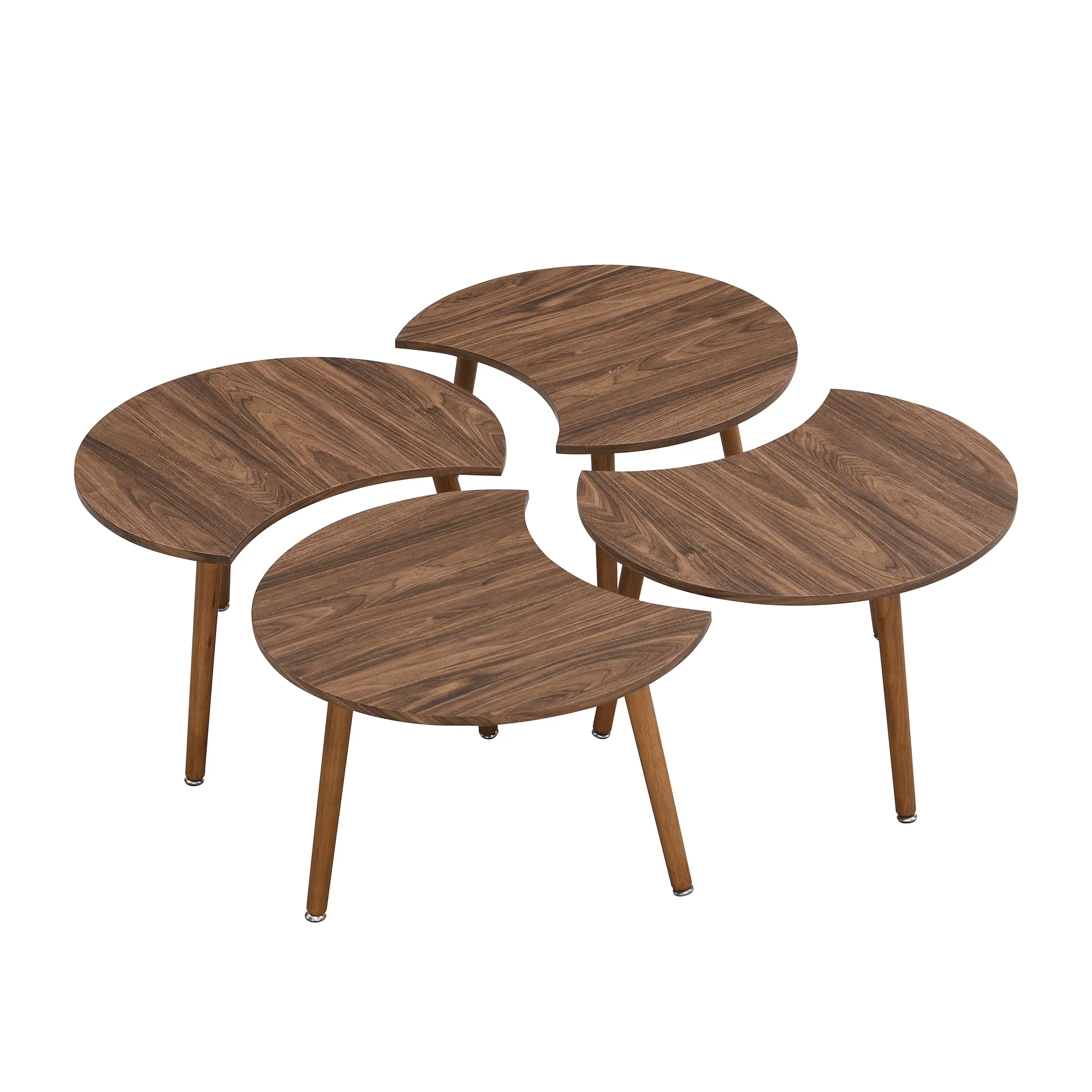 Monza 4-in-1 Walnut Effect Coffee Table - Image 6