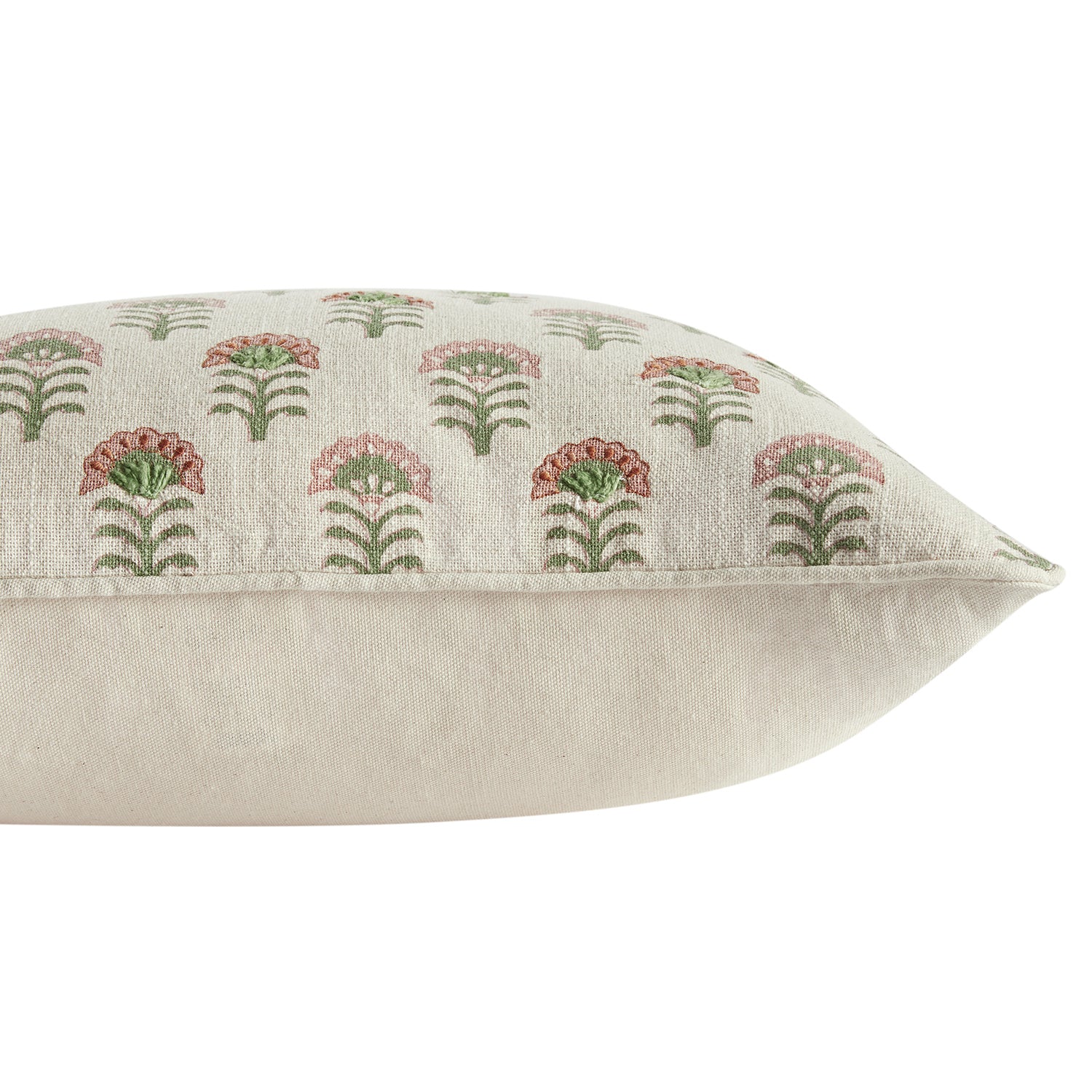 Nazaar Kaleido Bloom Cotton Duck Rectangular Cushion - Image 3