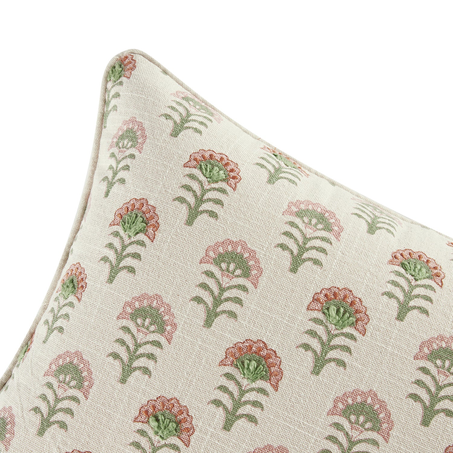 Nazaar Kaleido Bloom Cotton Duck Rectangular Cushion - Image 4