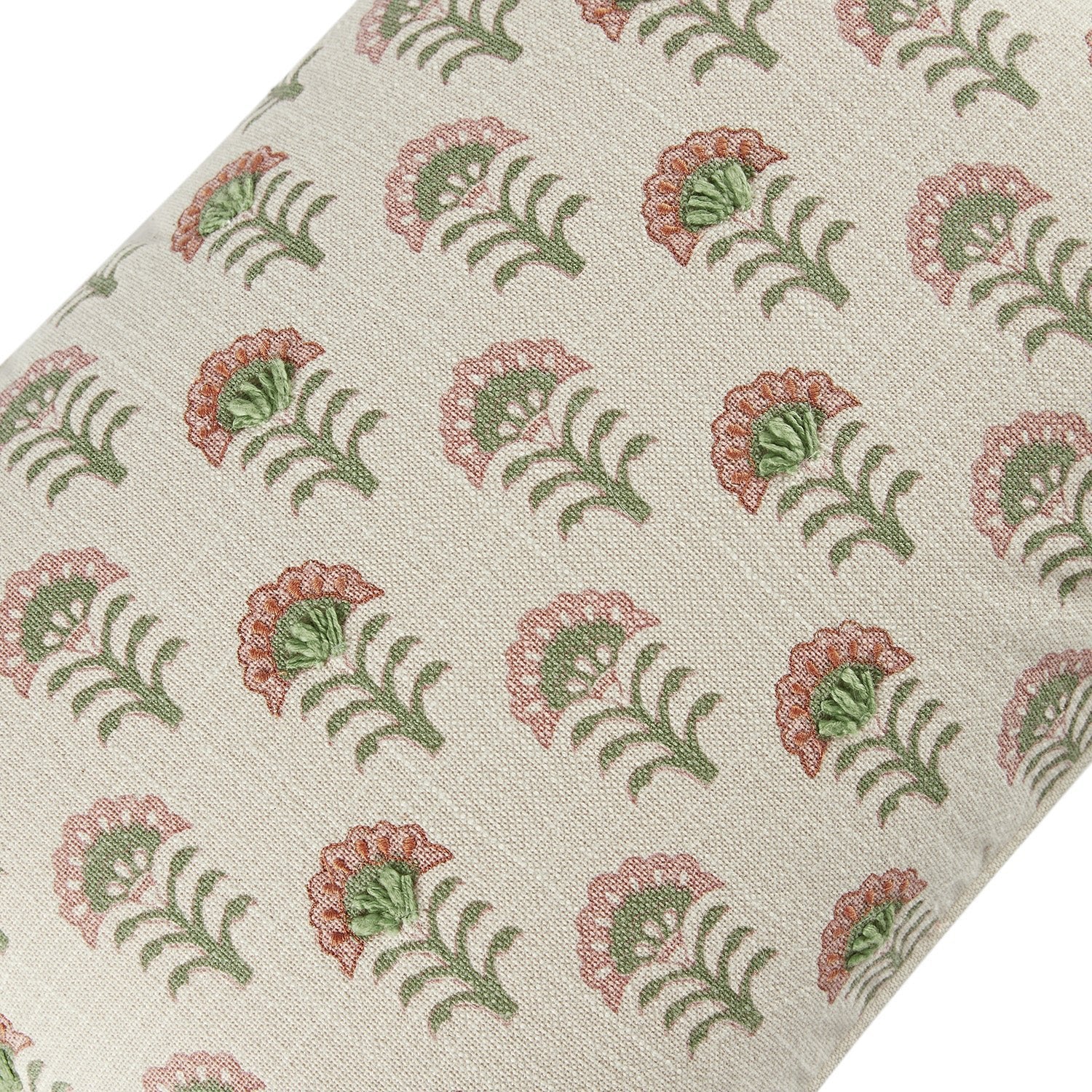 Nazaar Kaleido Bloom Cotton Duck Rectangular Cushion - Image 5