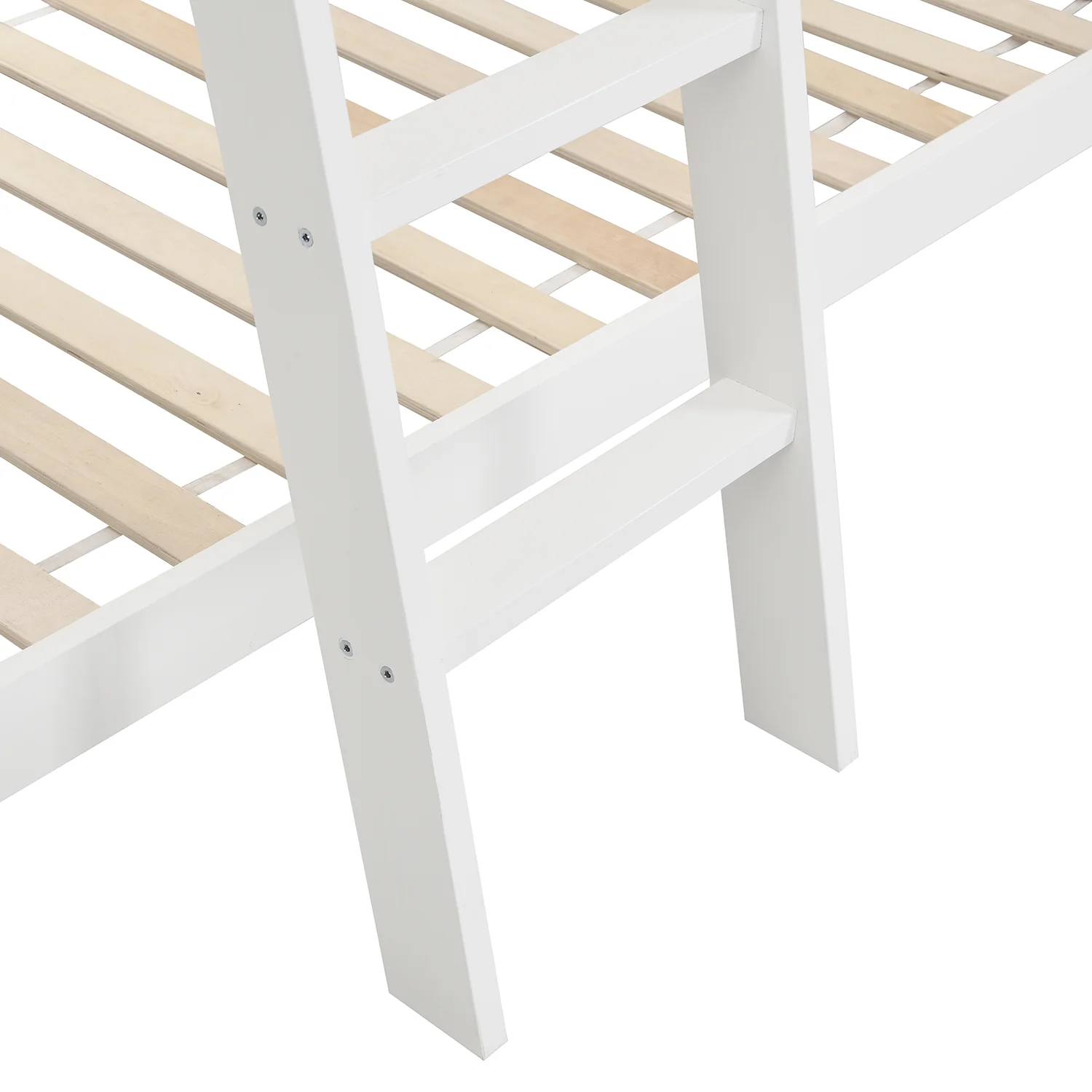 Newton White Solid Wood Kid's Treehouse Bunk Bed - Image 10