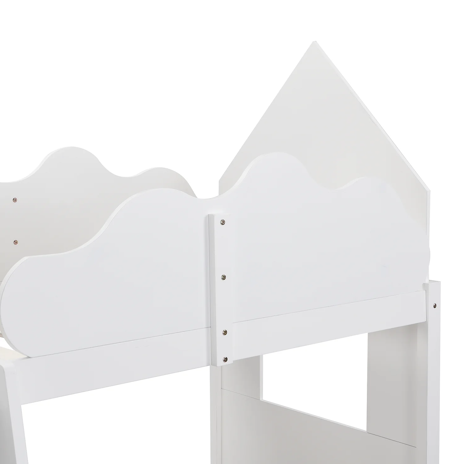 Newton White Solid Wood Kid's Treehouse Bunk Bed - Image 8