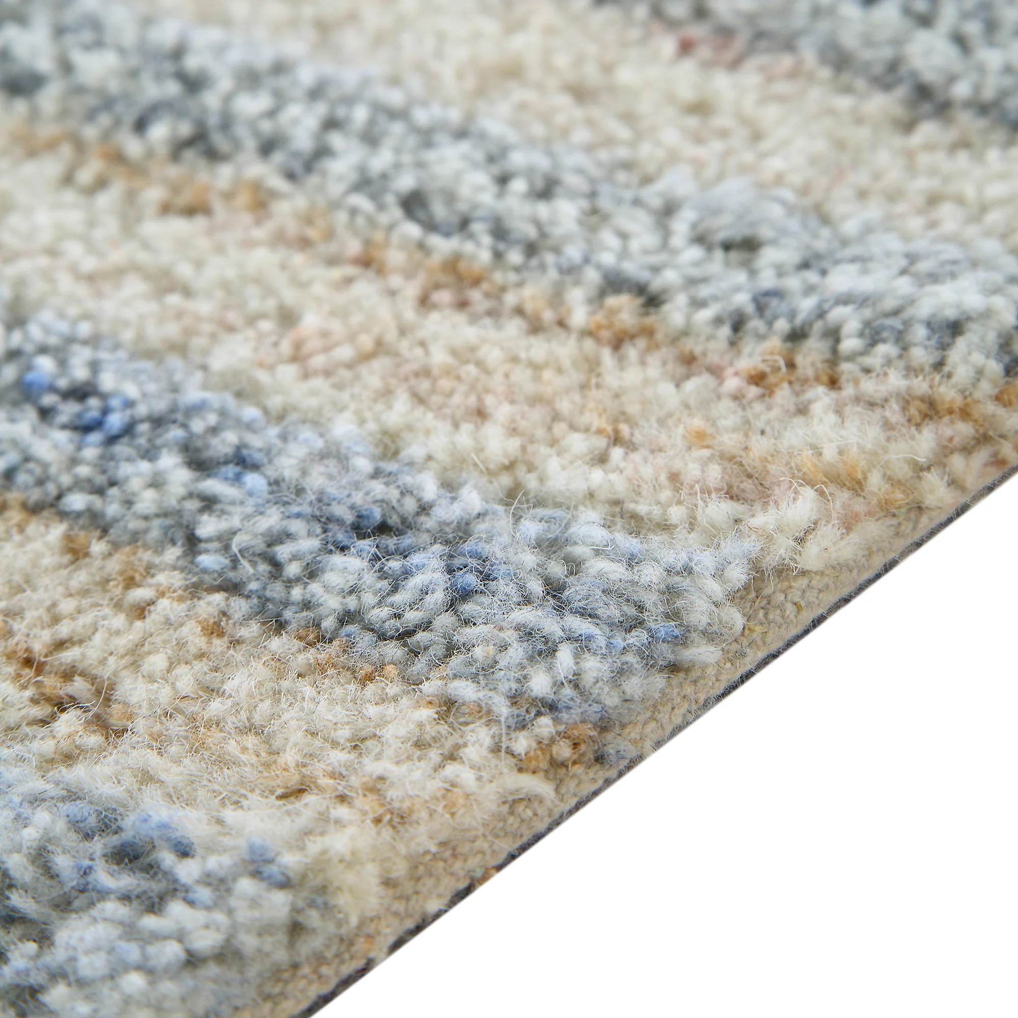 Nimbus Blue Hand Tufted New Zealand Wool Rectangular Rug - Image 5