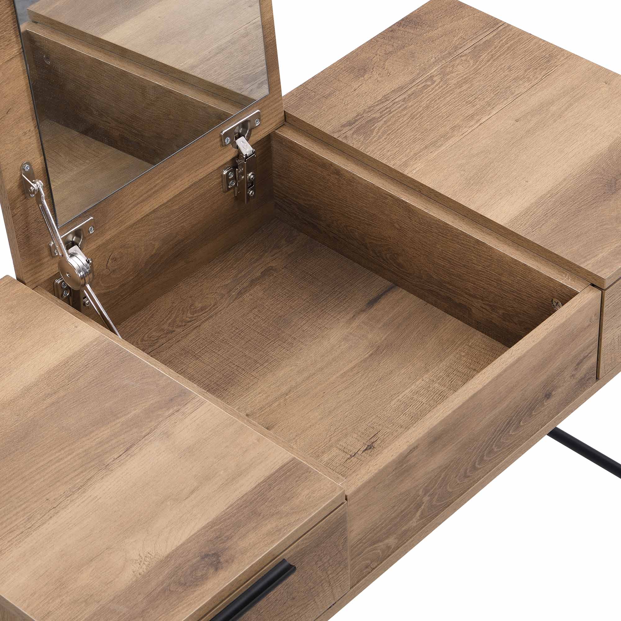 Selwyn Oak Effect Console Dressing Table - Image 10