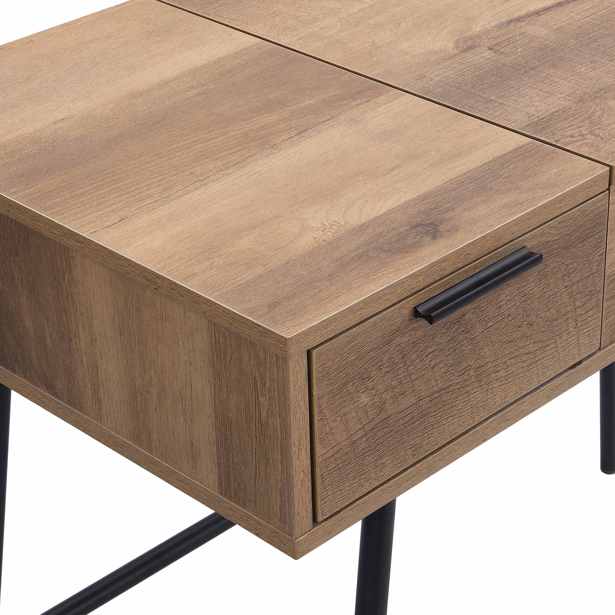 Selwyn Oak Effect Console Dressing Table - Image 12