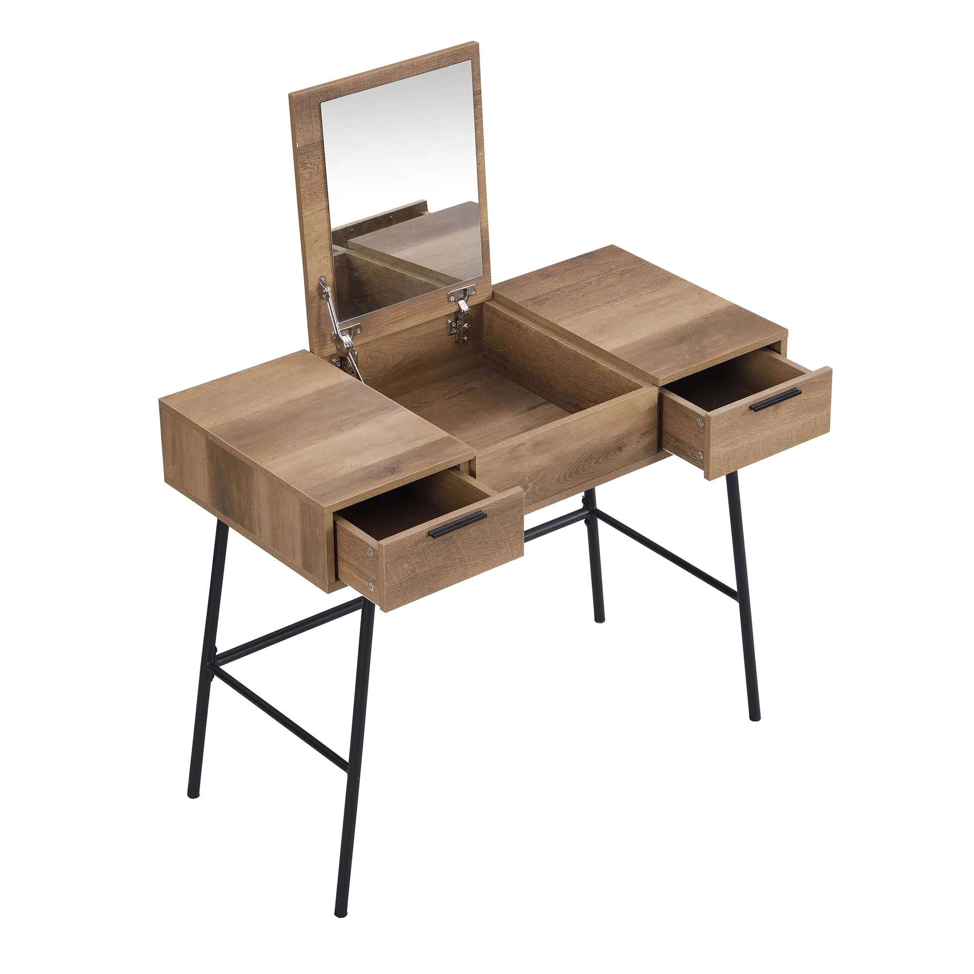 Selwyn Oak Effect Console Dressing Table - Image 8
