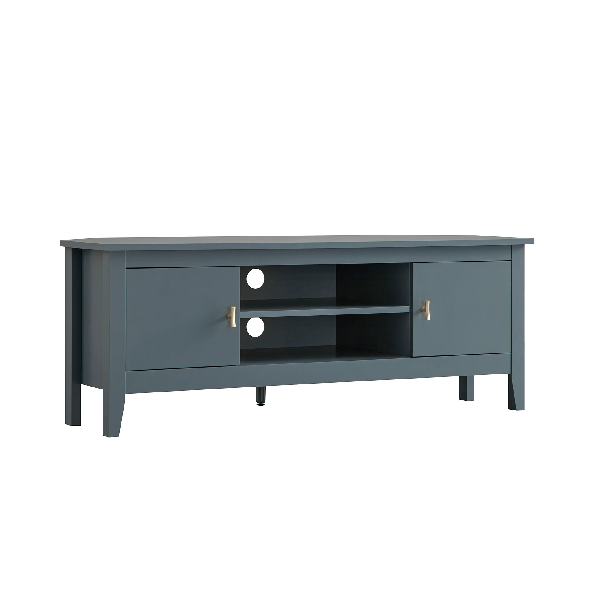 Oakham 120cm Corner TV Unit, Stormy Blue - Image 10