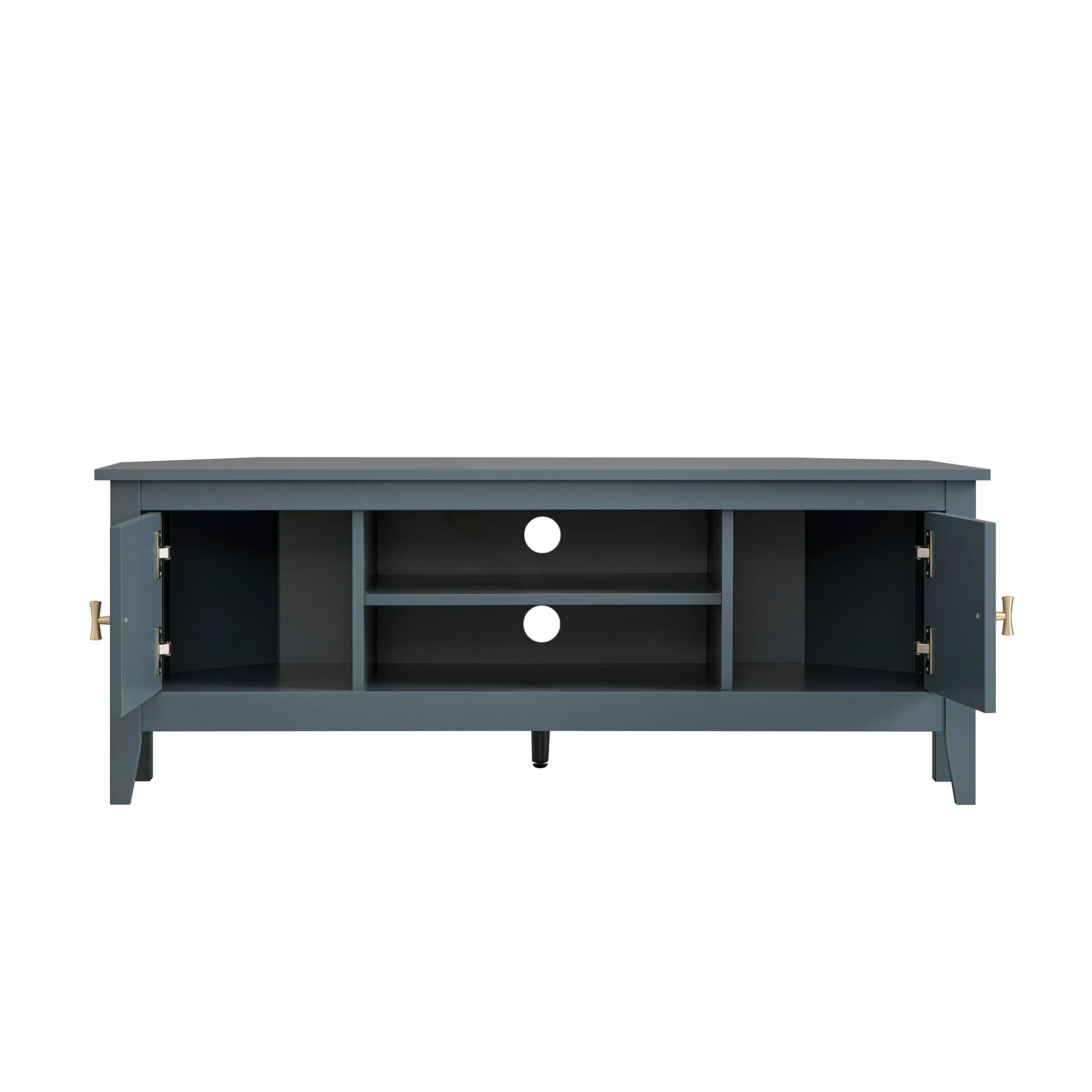 Oakham 120cm Corner TV Unit, Stormy Blue - Image 11