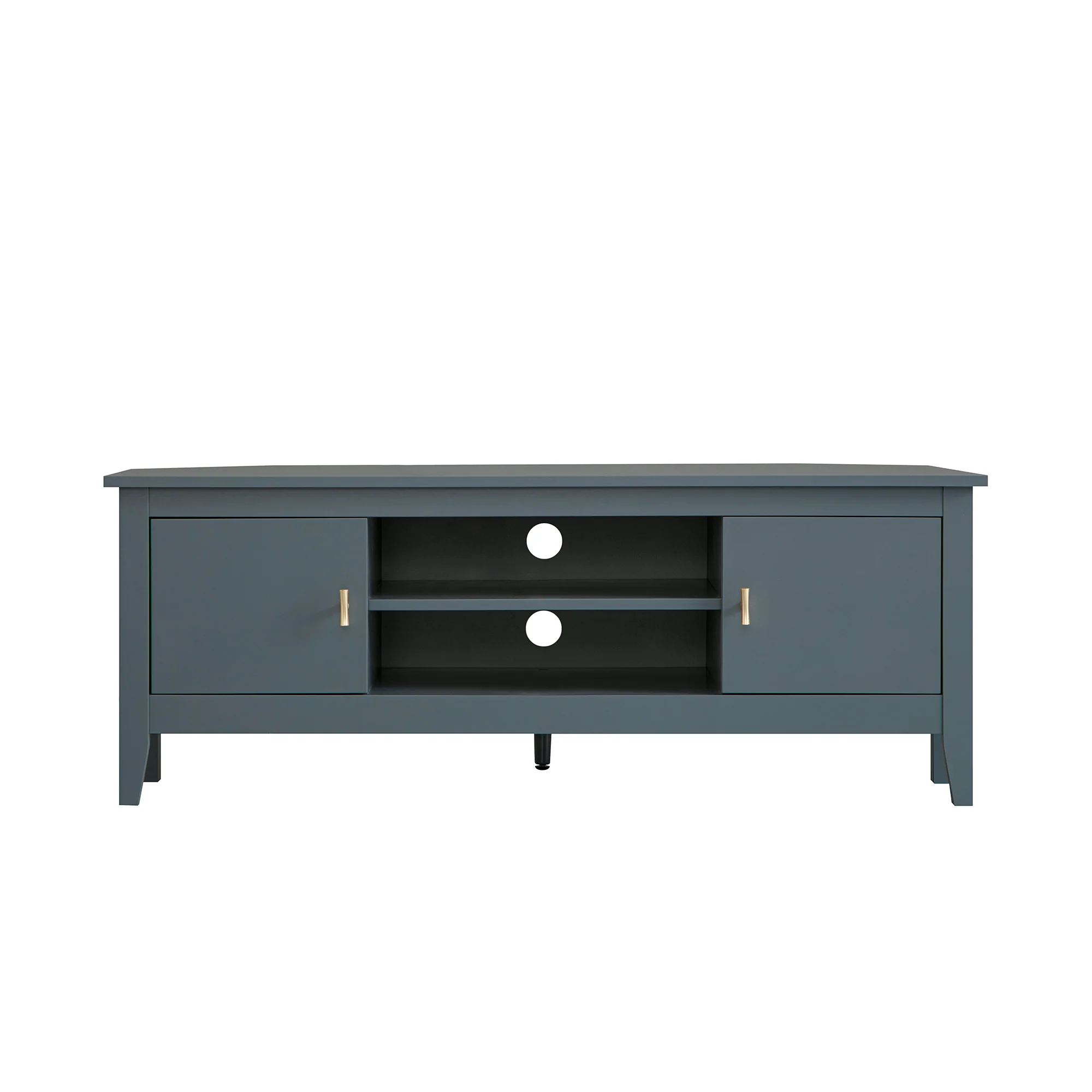 Oakham 120cm Corner TV Unit, Stormy Blue - Image 8