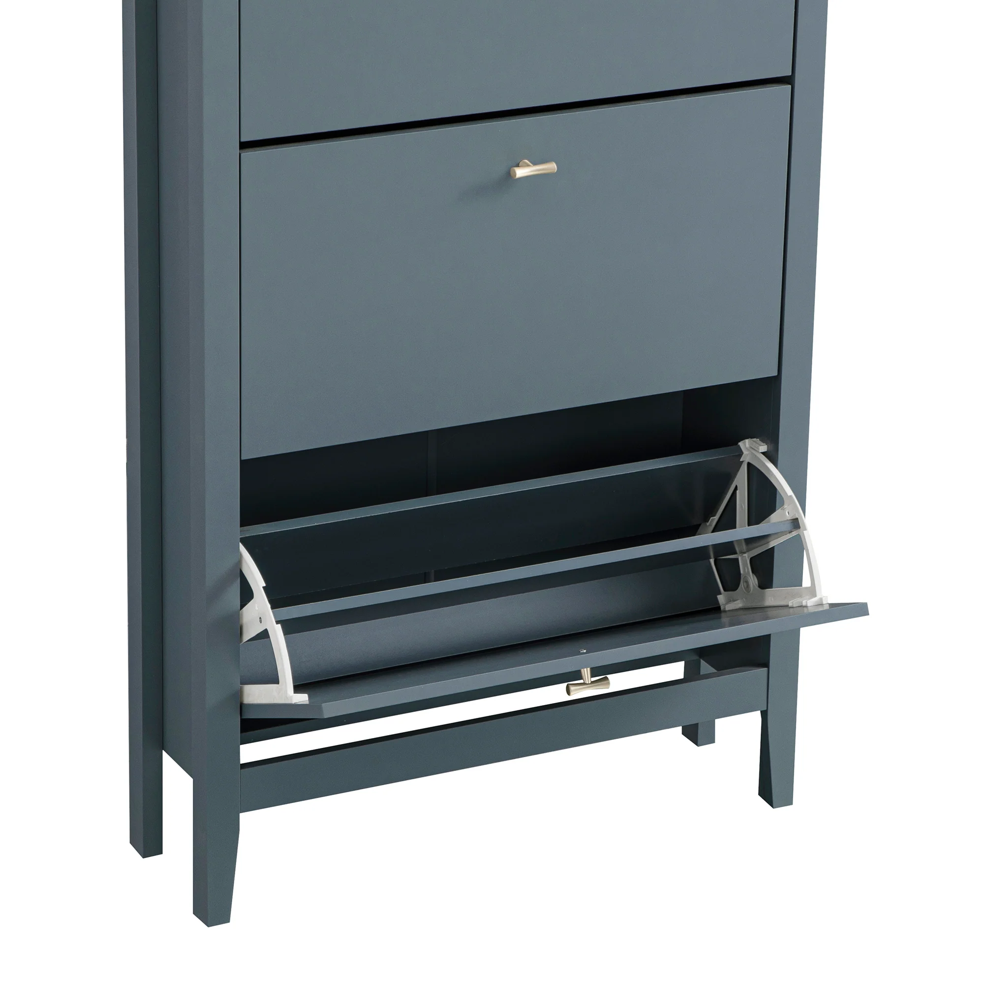 Oakham 3-Tier Shoe Cabinet, Stormy Blue - Image 7