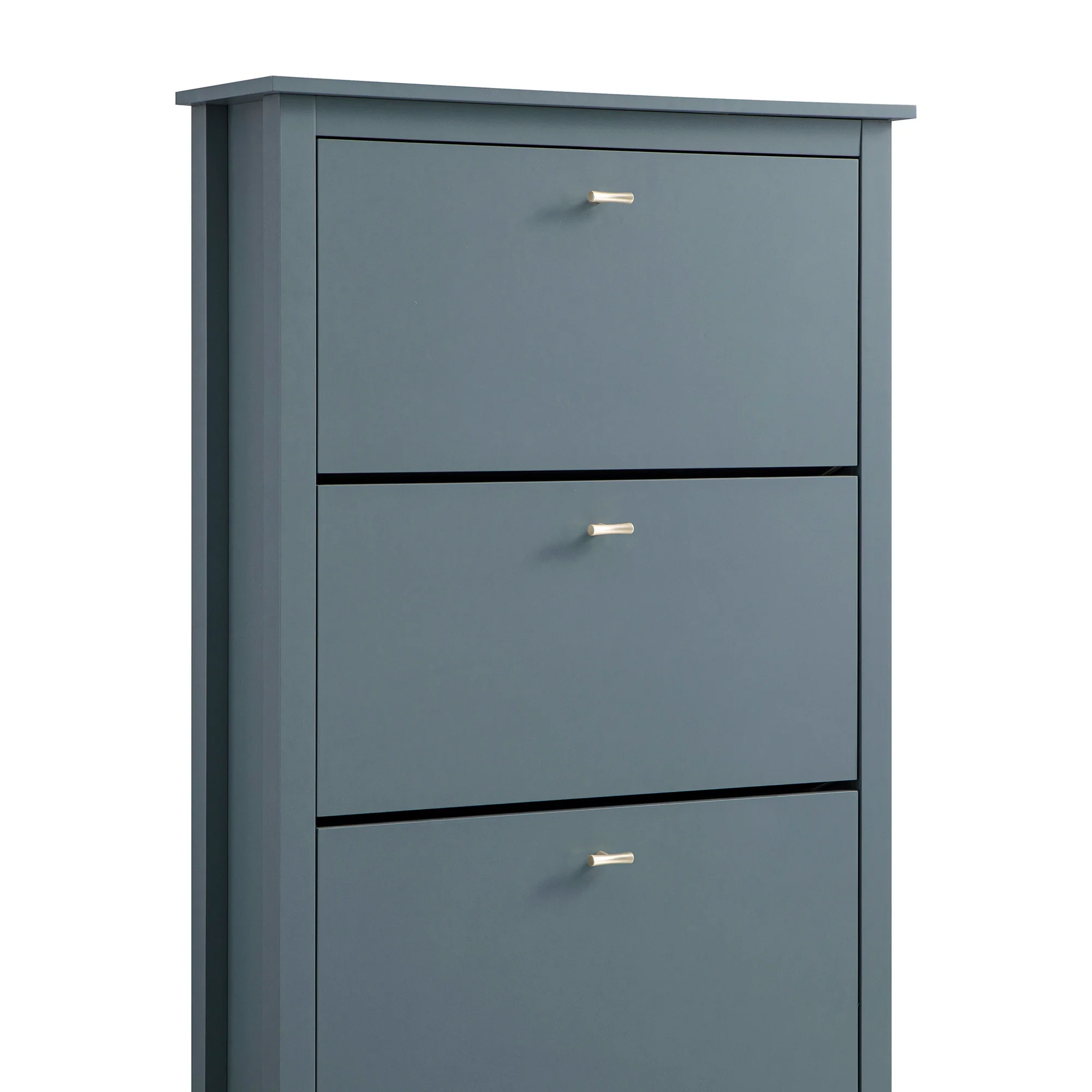 Oakham 3-Tier Shoe Cabinet, Stormy Blue - Image 8